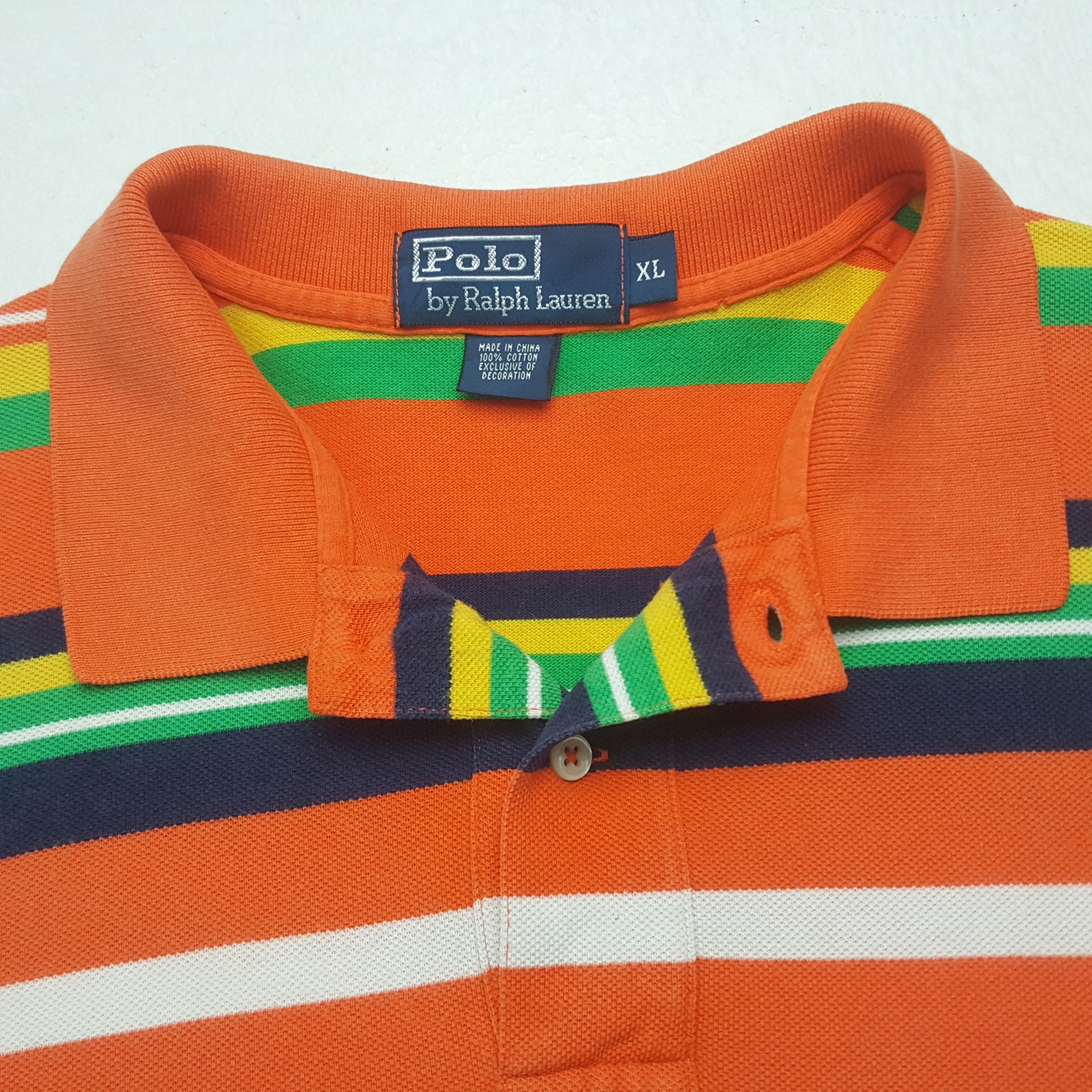 Polo Ralph Lauren Vintage Polo Ralph Lauren Striped Polos Shirt Size US XL / EU 56 / 4 - 4 Thumbnail