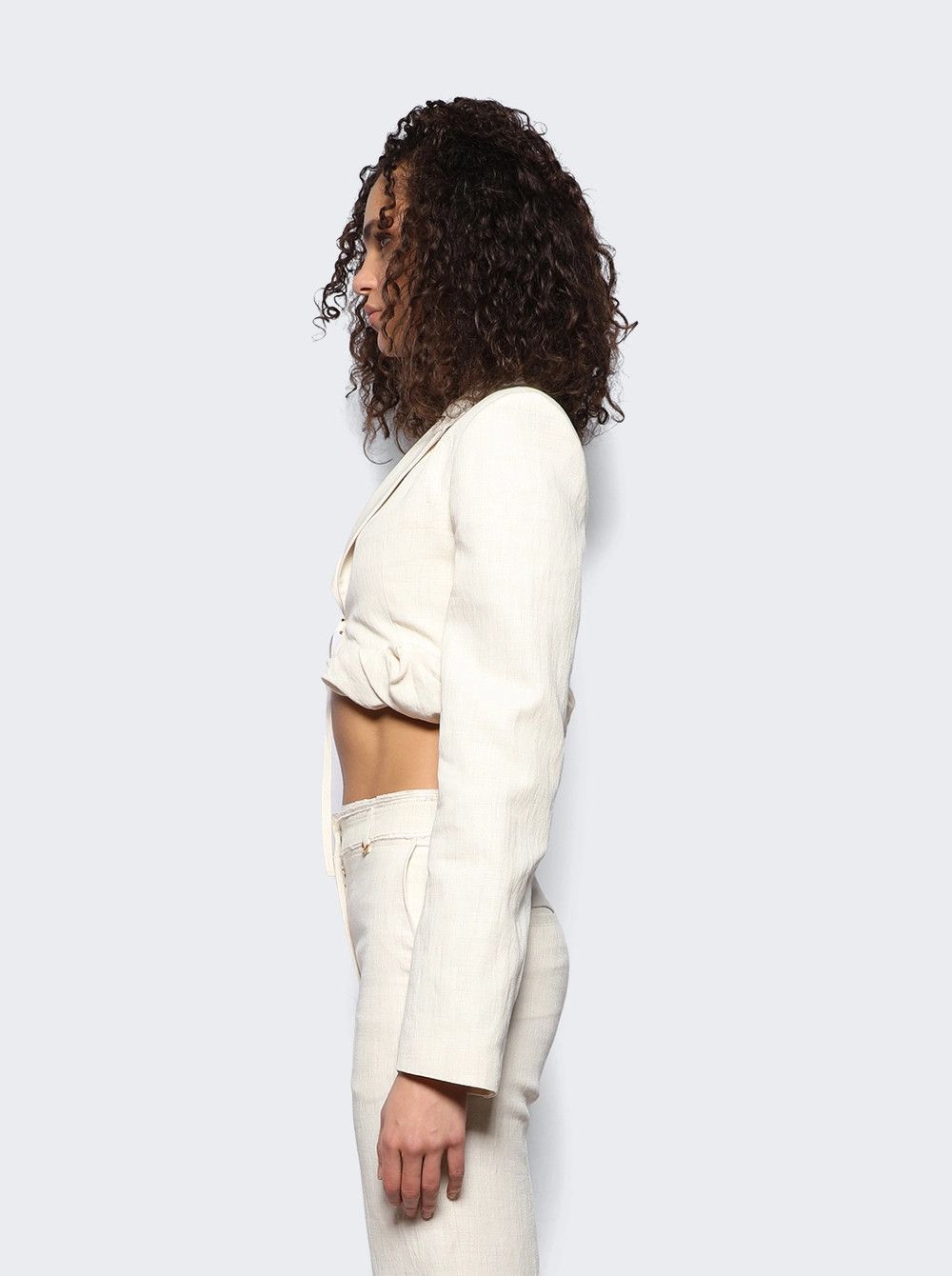 Jacquemus o1mle0824 La Veste Croissant in Off White Size XS / US 0-2 / IT 36-38 - 4 Thumbnail