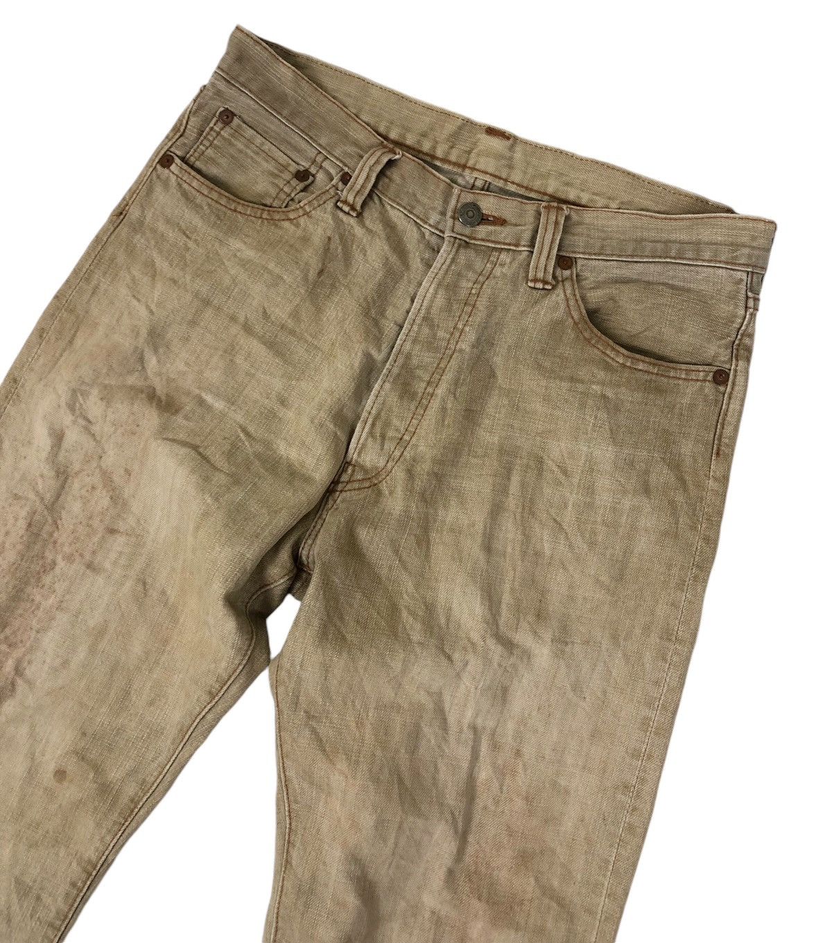 Eternal × Japanese Brand Eternal Distress Ripped Dirty Patina Denim Jeans Size US 31 - 5 Thumbnail