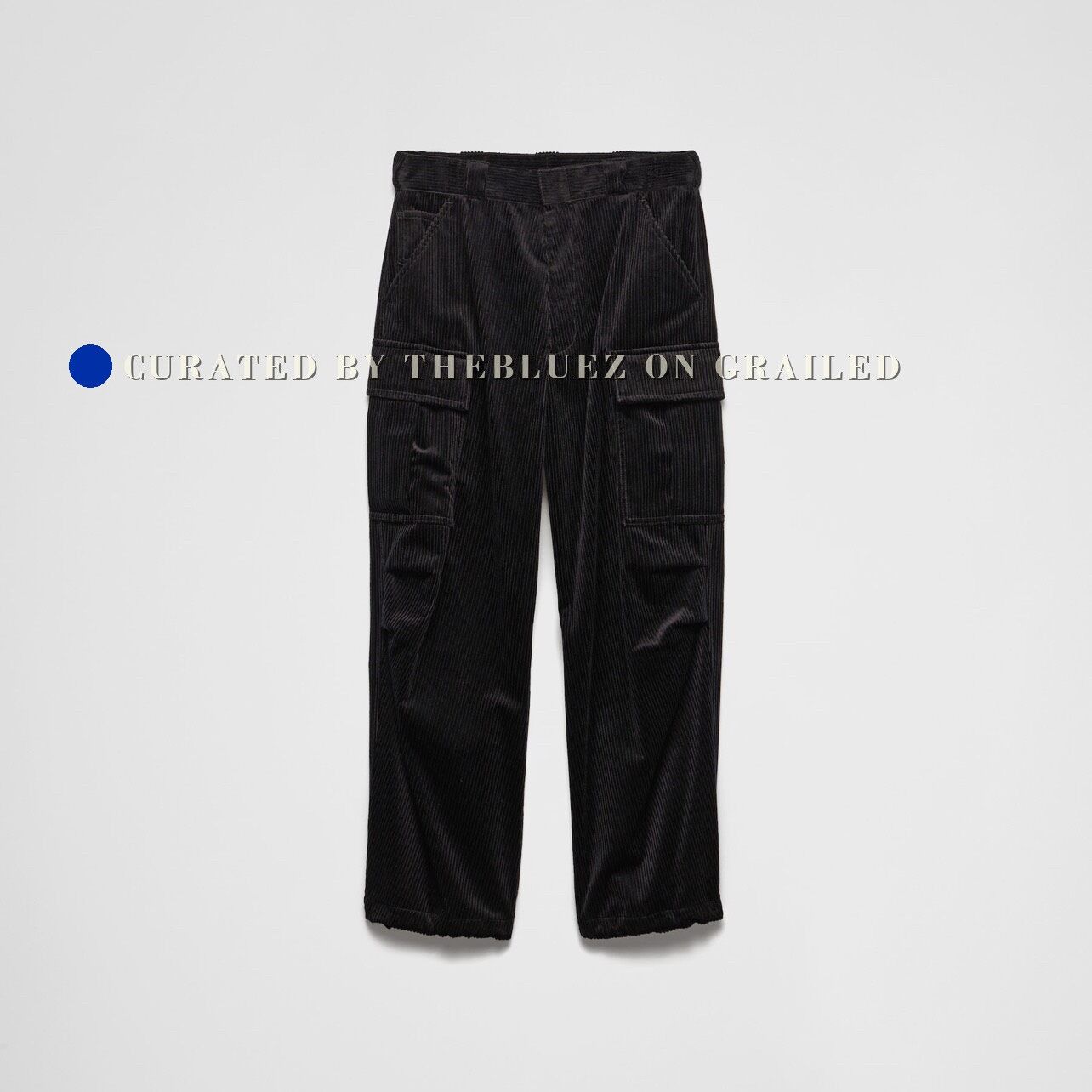 Prada Prada Triangle Logo Corduroy Trousers Size US 37 - 1 Thumbnail