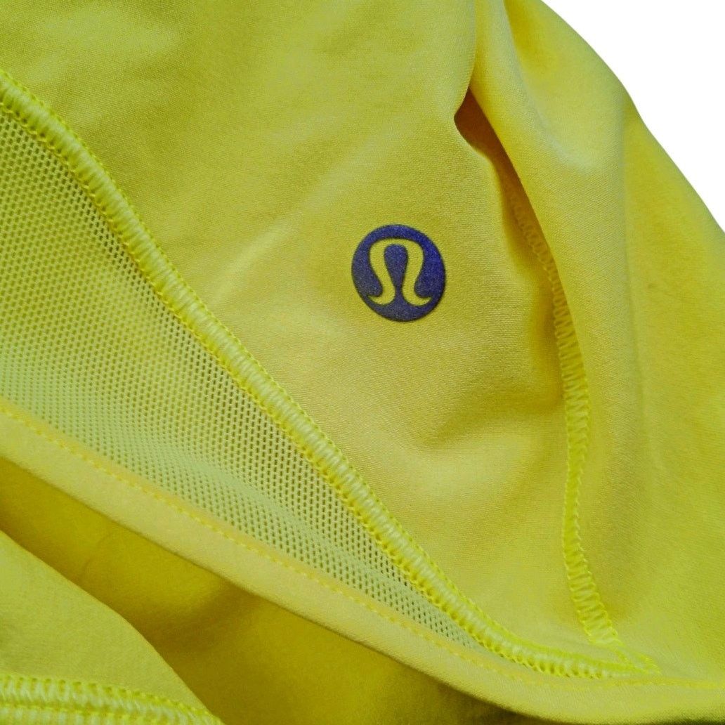 Lululemon Lululemon Hotty Hot Lemon Yellow Low-Rise Unlined Short 4" Size 30" / US 8 / IT 44 - 4 Thumbnail