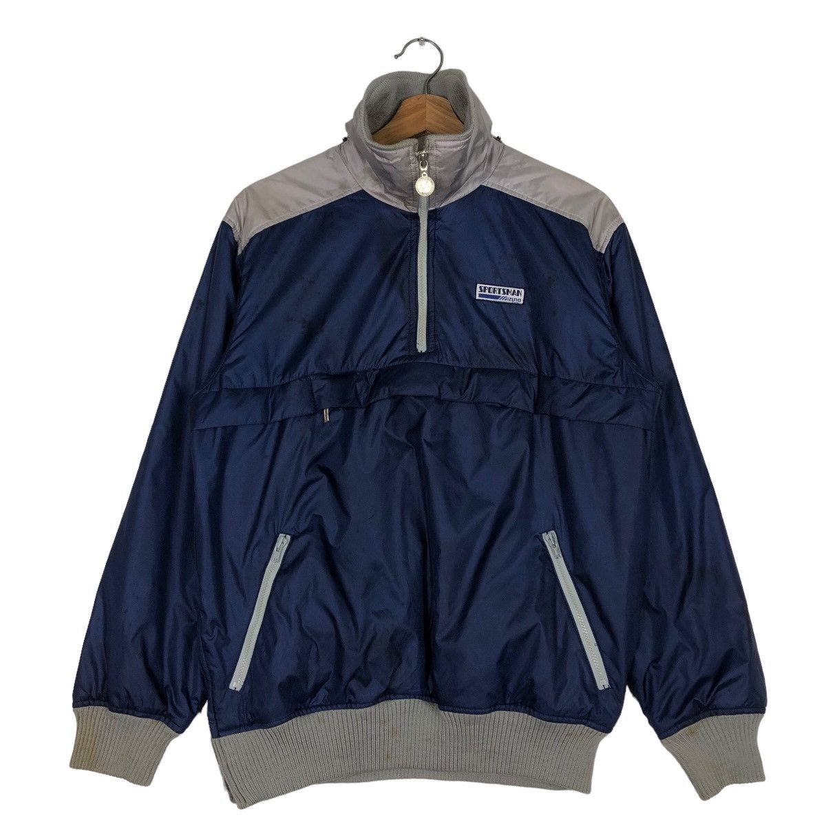 Japanese Brand 🔥Vtg Bomber Jacket Nylon Sportsman Mizuno Rare Design Size US M / EU 48-50 / 2 - 1 Thumbnail