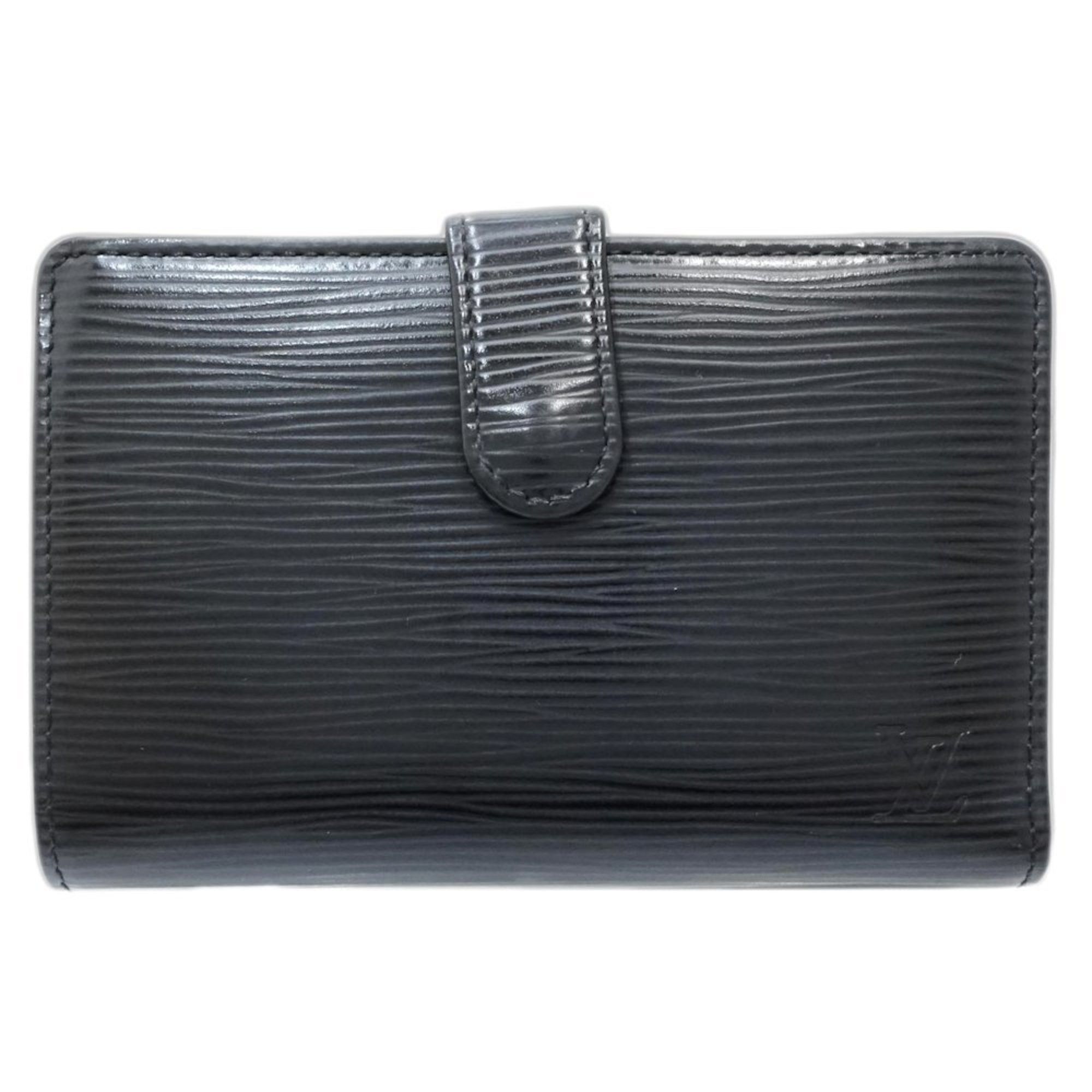 Louis Vuitton LOUIS VUITTON Epi Bifold Wallet M63242 Portefeuille Viennois Noir 181573 Size ONE SIZE - 1 Thumbnail