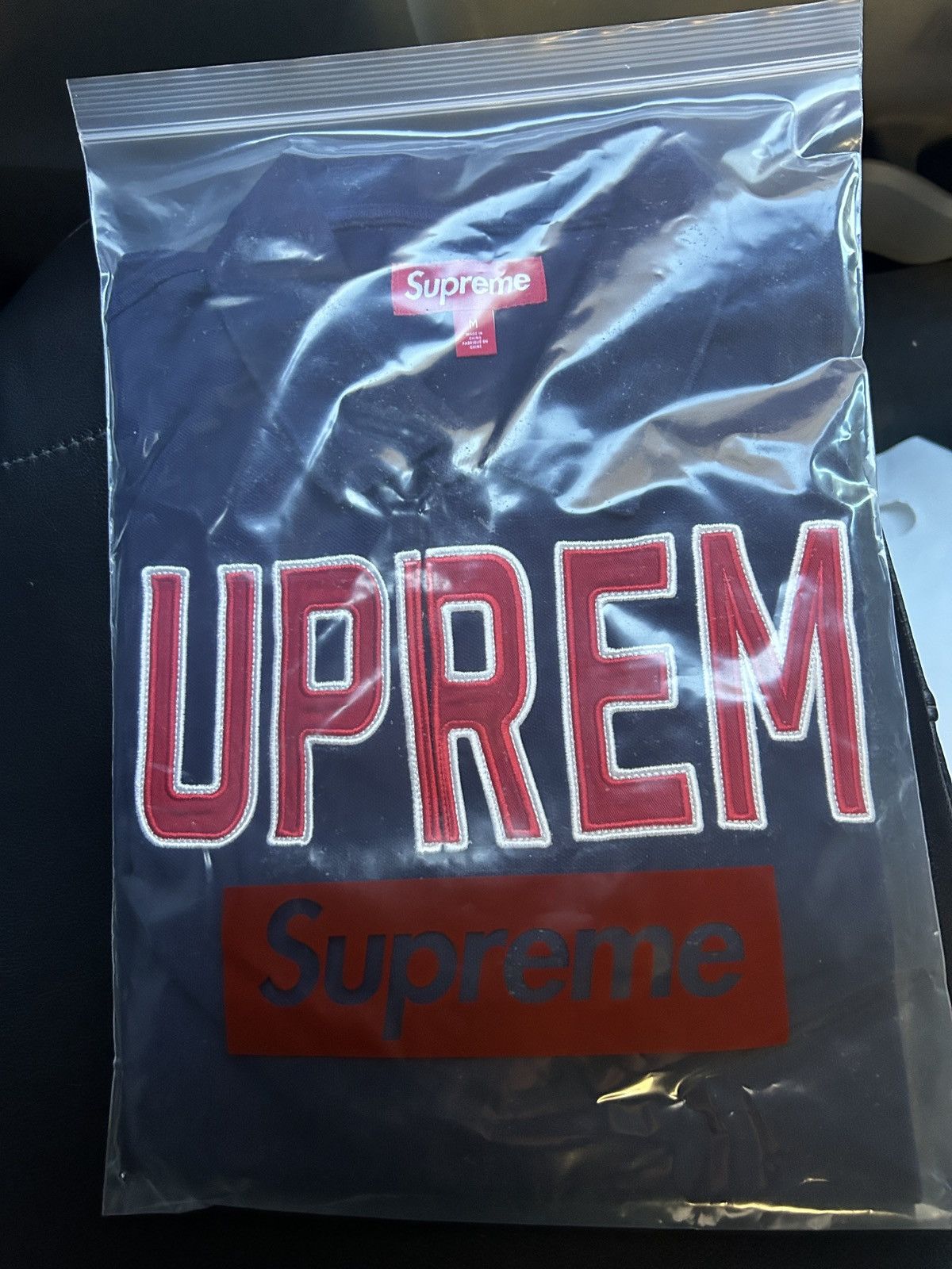 Supreme Supreme twill appliqué polo shirt top | Grailed