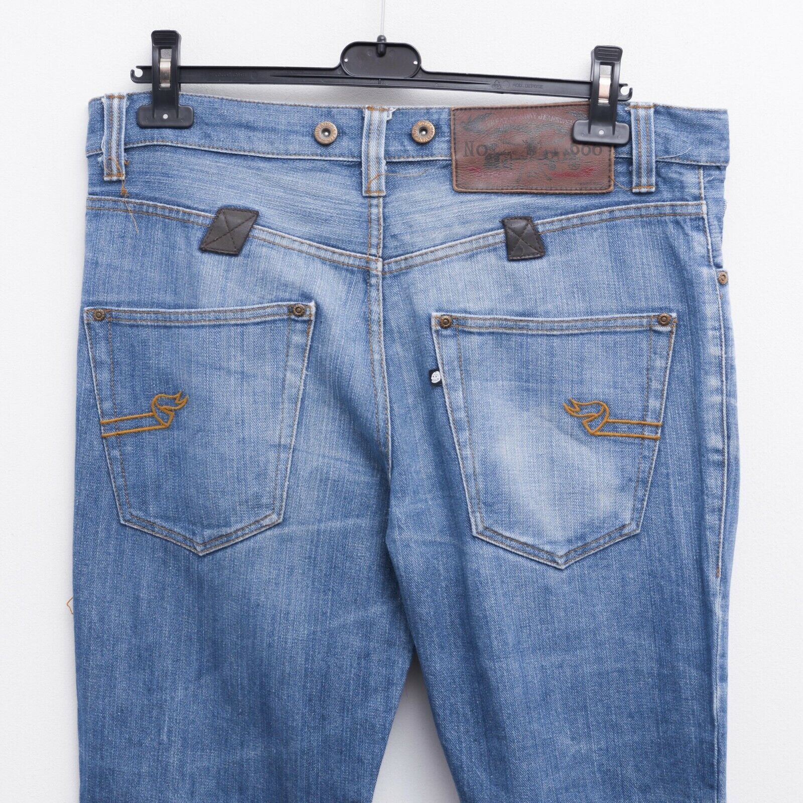 Cheap Monday 666 Cheap Unwash Men's W34 L32 Jeans Denim Suspenders button Size US 34 / EU 50 - 6 Thumbnail