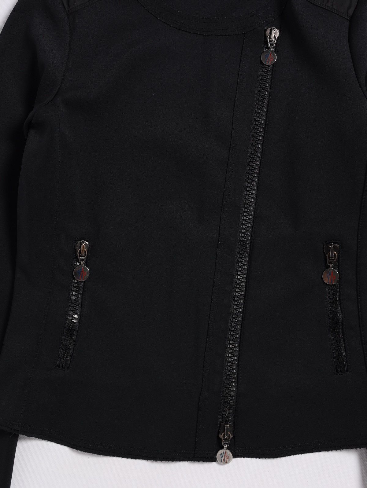 Moncler Moncler Biker Nylon Jacket Navy Crop Zip Size M / US 6-8 / IT 42-44 - 5 Thumbnail