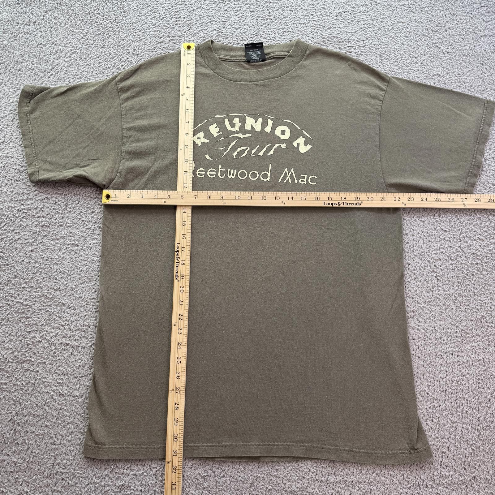 Tultex Vintage 1997 Fleetwood Mac Reunion Tour T Shirt Olive XL Size US XL / EU 56 / 4 - 3 Thumbnail