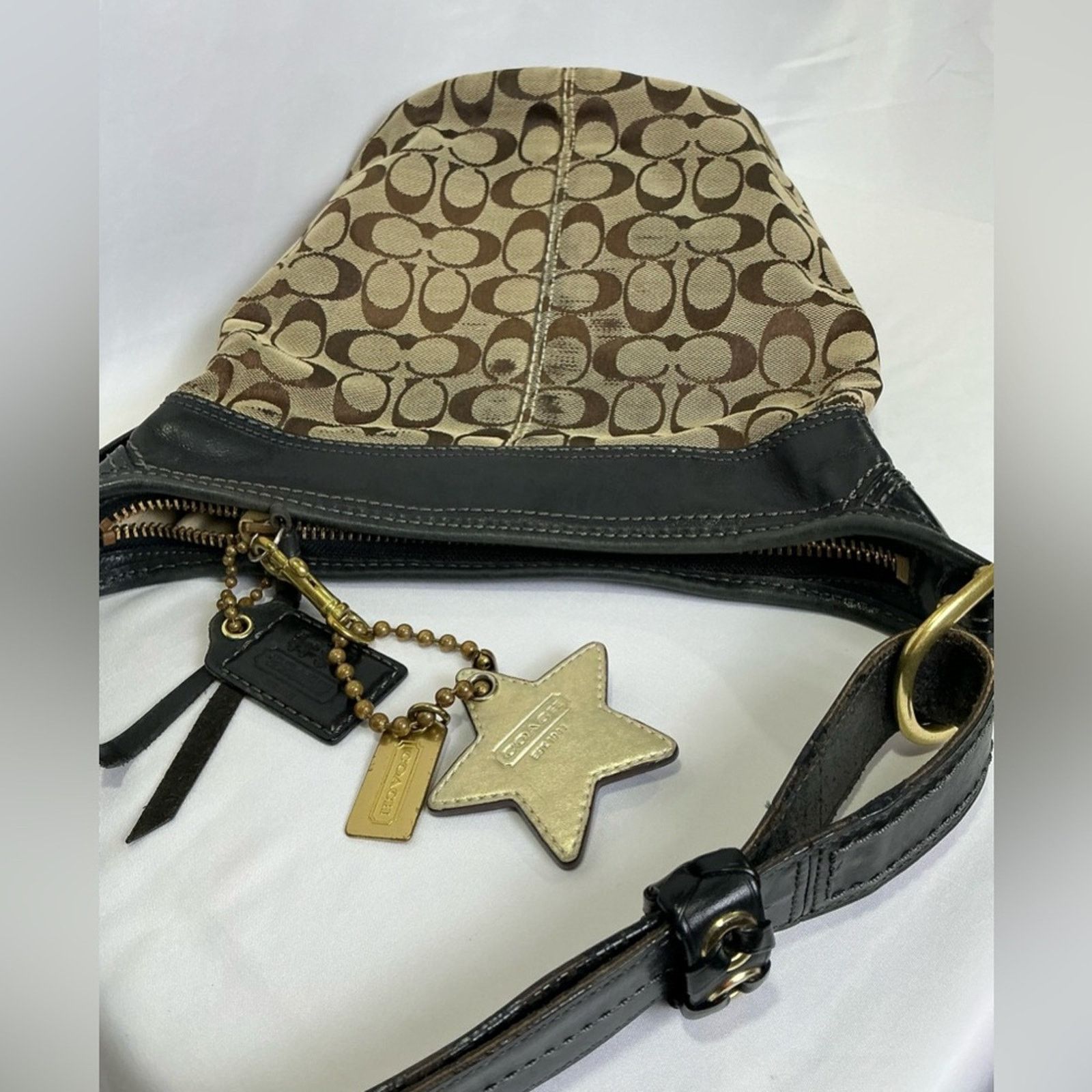 Coach Vintage Coach Bleeker Khaki Tan Bag Hobo Convertible Strap Size ONE SIZE - 16 Thumbnail