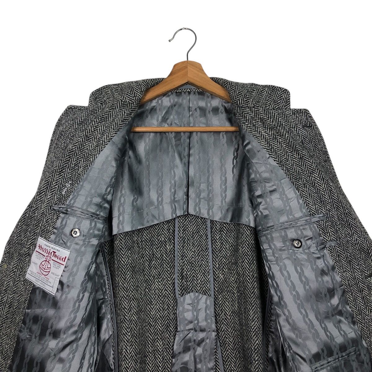 Harris Tweed 📌Vintage Wool Herringbone Jacket Harris Tweed Double Breast Size US M / EU 48-50 / 2 - 15 Thumbnail