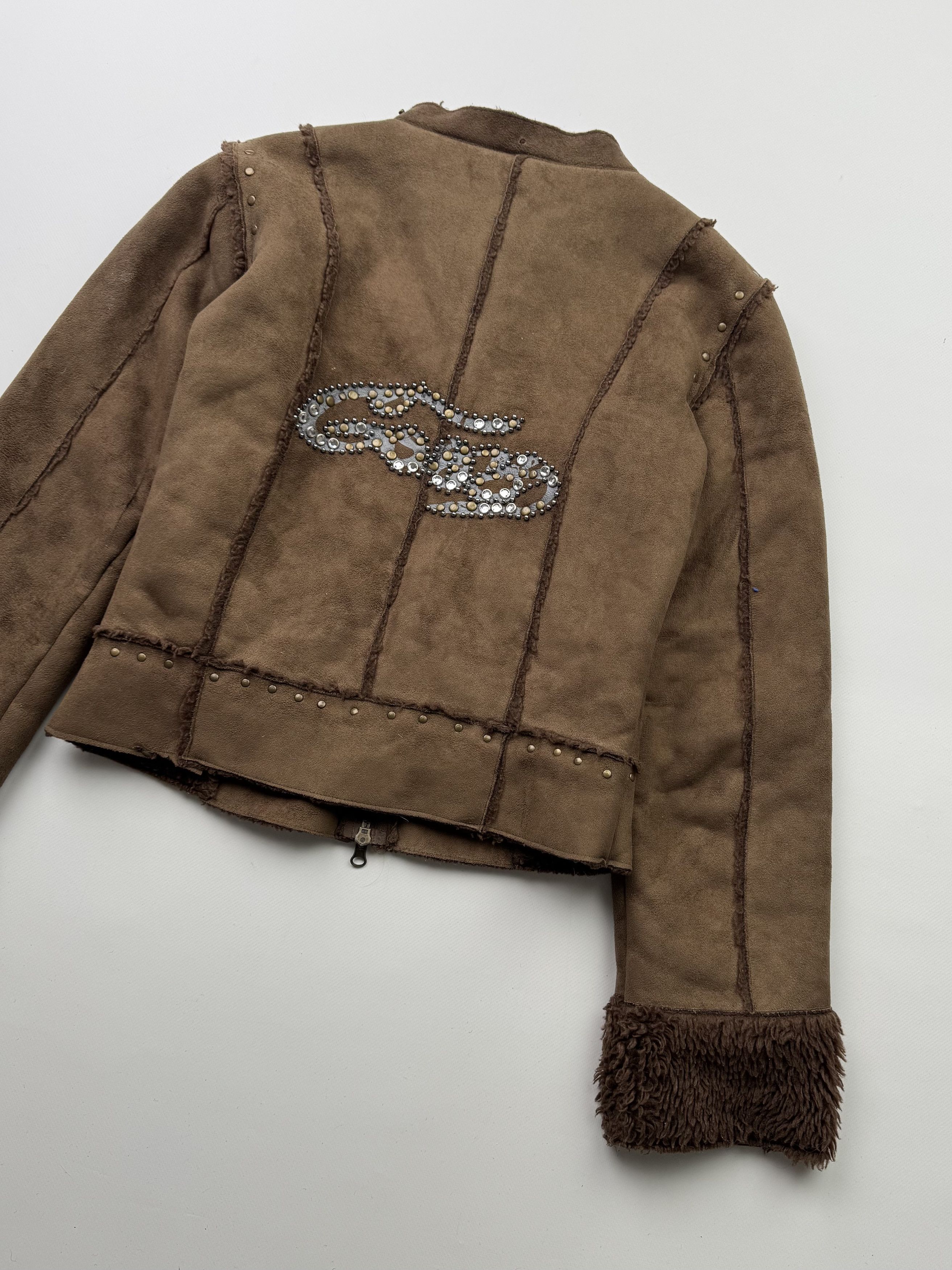 Japanese Brand Vintage Faux Sheepskin Cropped Jacket B773(V409)E2 Size S / US 4 / IT 40 - 8 Thumbnail