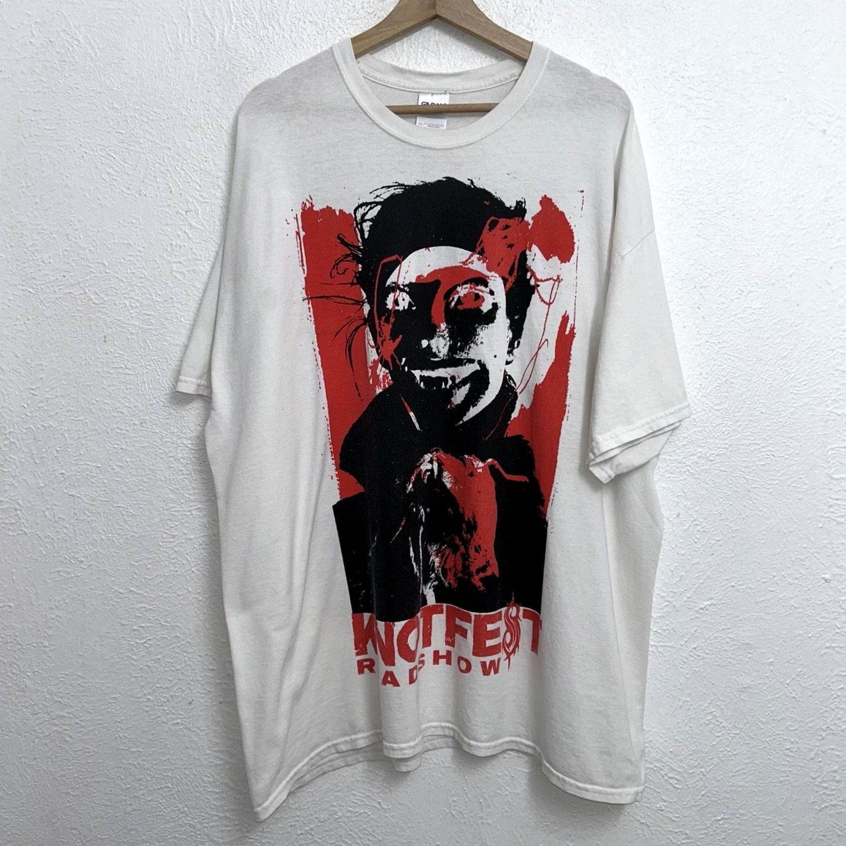 Gildan Slipknot Knotfest Road Show North America 2019 T-Shirt Size 2XL White Tee Size US XXL / EU 58 / 5 - 2 Thumbnail