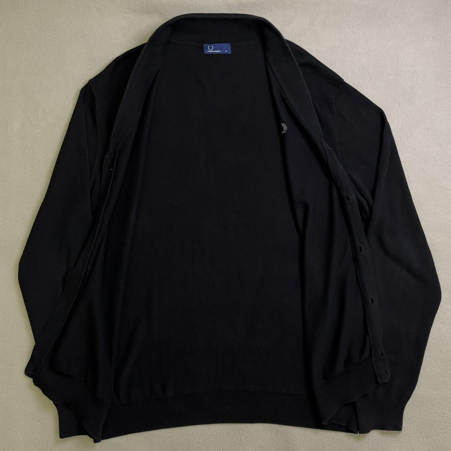 Fred Perry Fred Perry Black Cardigan Size XL Size US XL / EU 56 / 4 - 11 Thumbnail