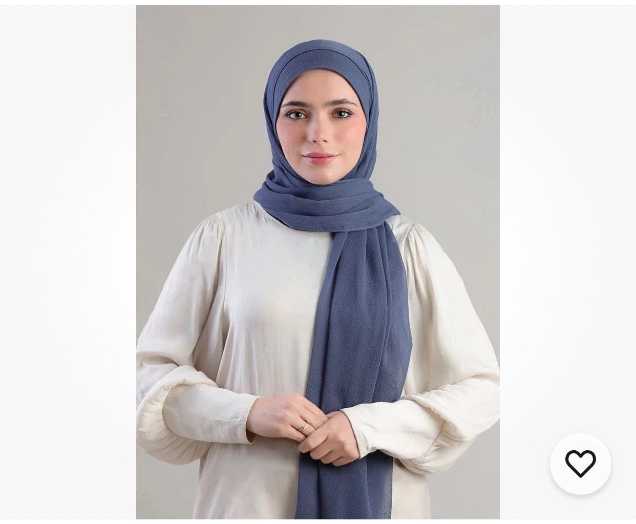 Other VOILE CHIC Premium Chiffon Light Navy Blue Hijab Scarf Size ONE SIZE - 1 Thumbnail