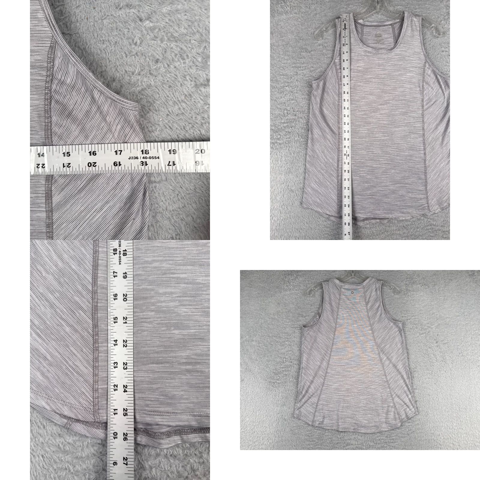 Reebok RBX Shirt Women Medium Gray Heather Tank Sleeveless Polyester Blend RBX Size M / US 6-8 / IT 42-44 - 8 Thumbnail
