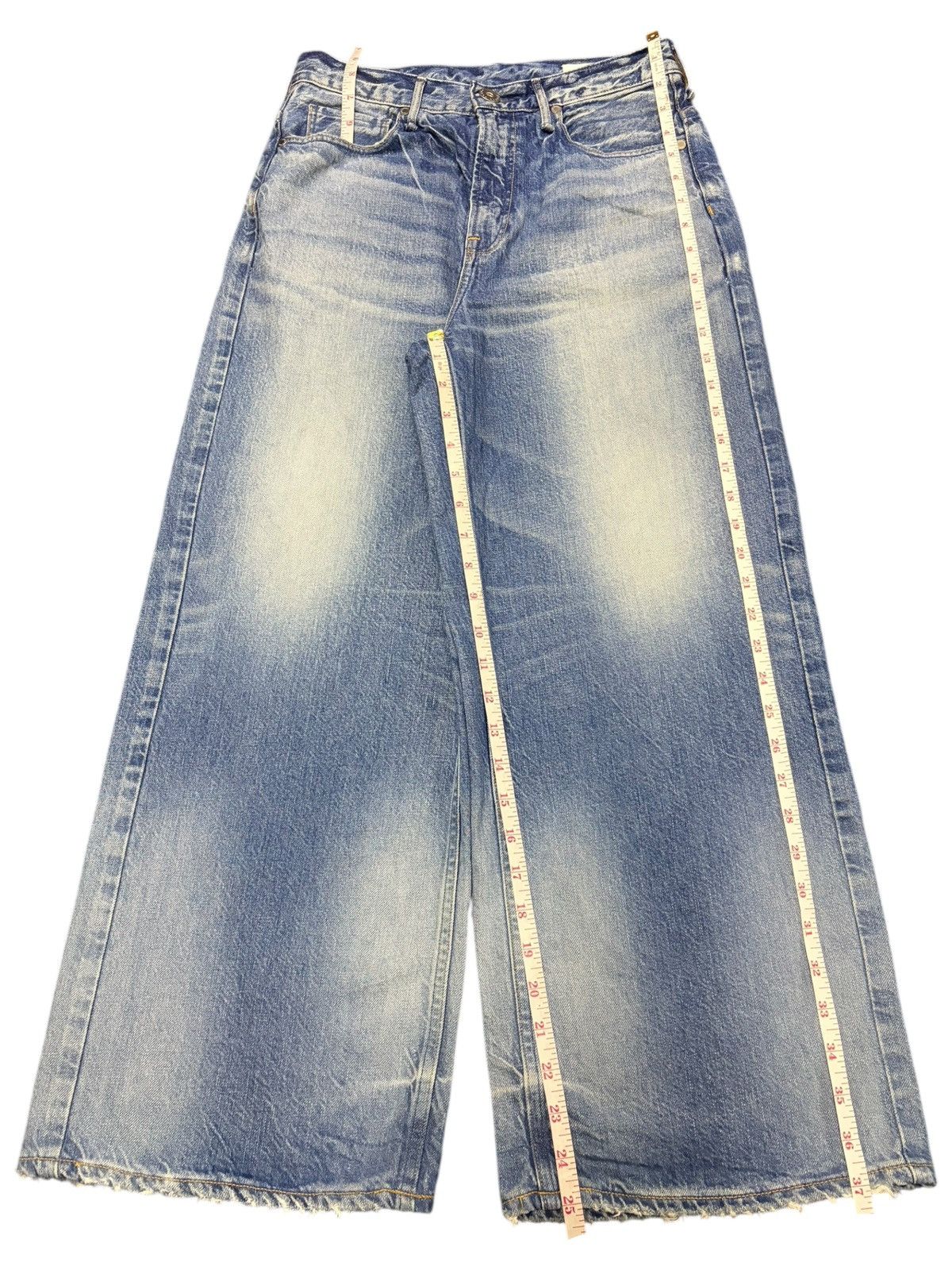Fubu Vintage Japanese Brand Faded Wash Distress Baggy Jeans Size 27" / US 4 / IT 40 - 6 Thumbnail