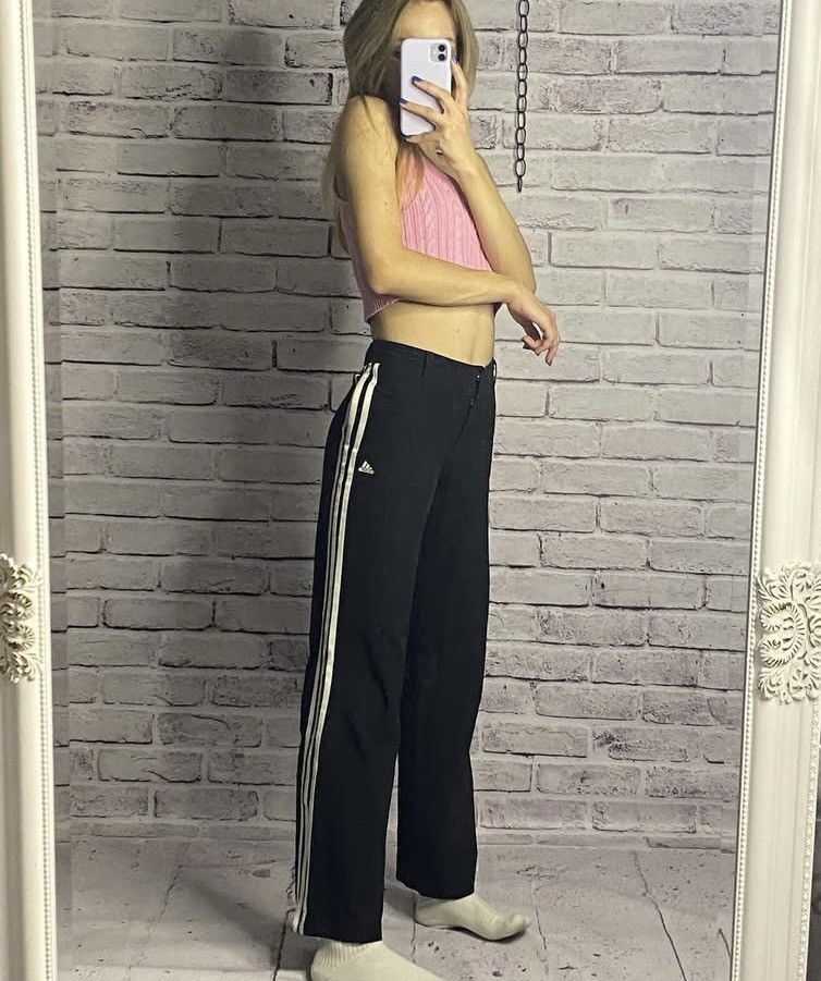 Adidas 😎WOMENS Vintage adidas track pants loose baggy 2006s 😎 Size US 30 / EU 46 - 1 Thumbnail