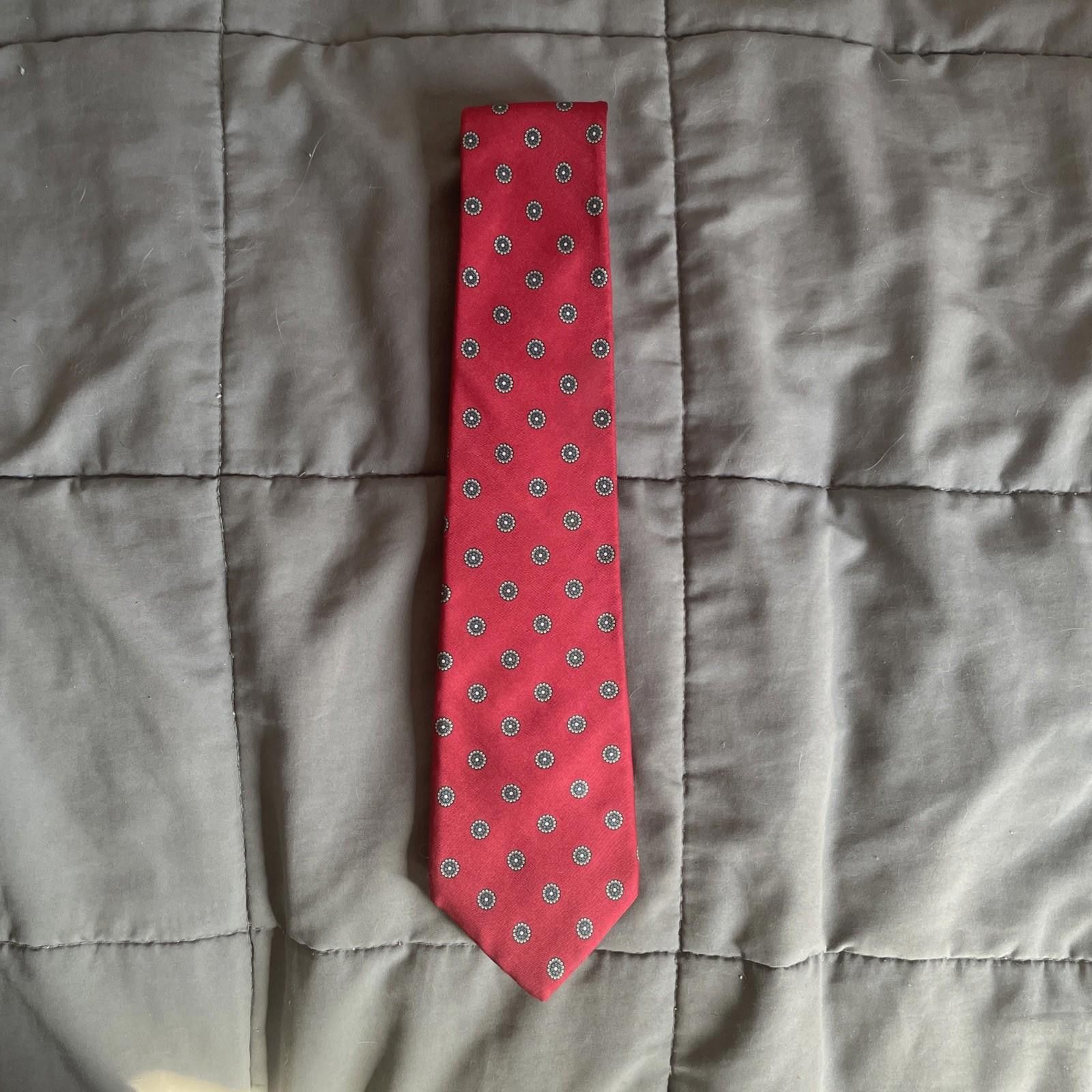 Designer Vintage Don Loper Beverly Hills Red Dotted Neck Tie Size ONE SIZE - 1 Thumbnail
