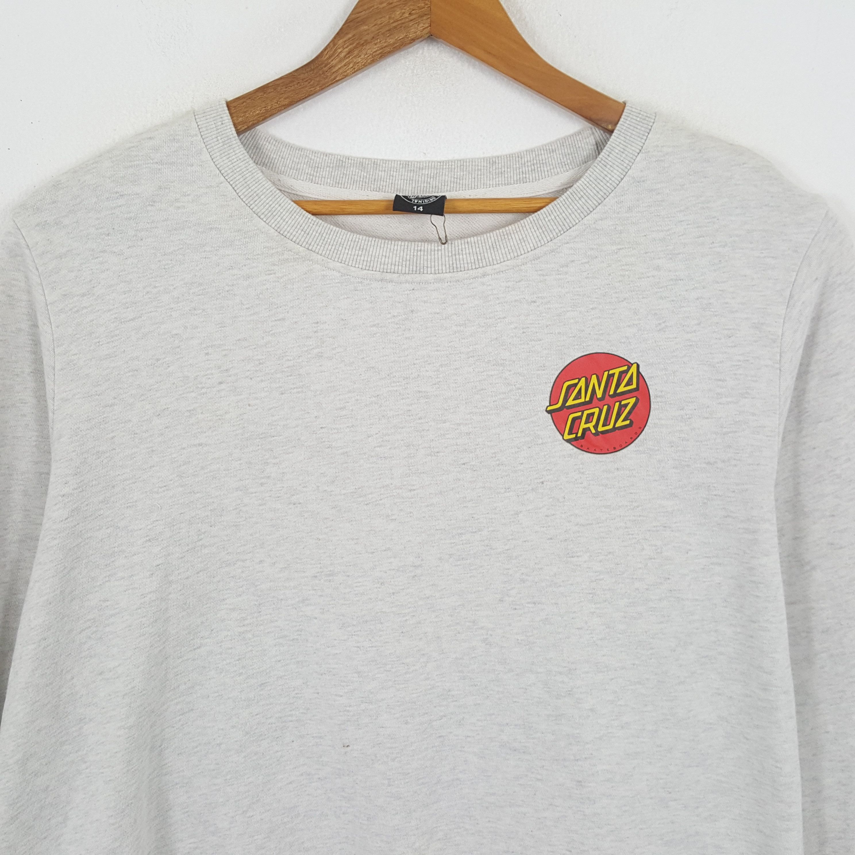 Santa Cruz Skateboards × Vintage Vintage SANTA CRUZ SKATEBOARDS Skateboard Style Sweatshirts Size US XL / EU 56 / 4 - 4 Thumbnail
