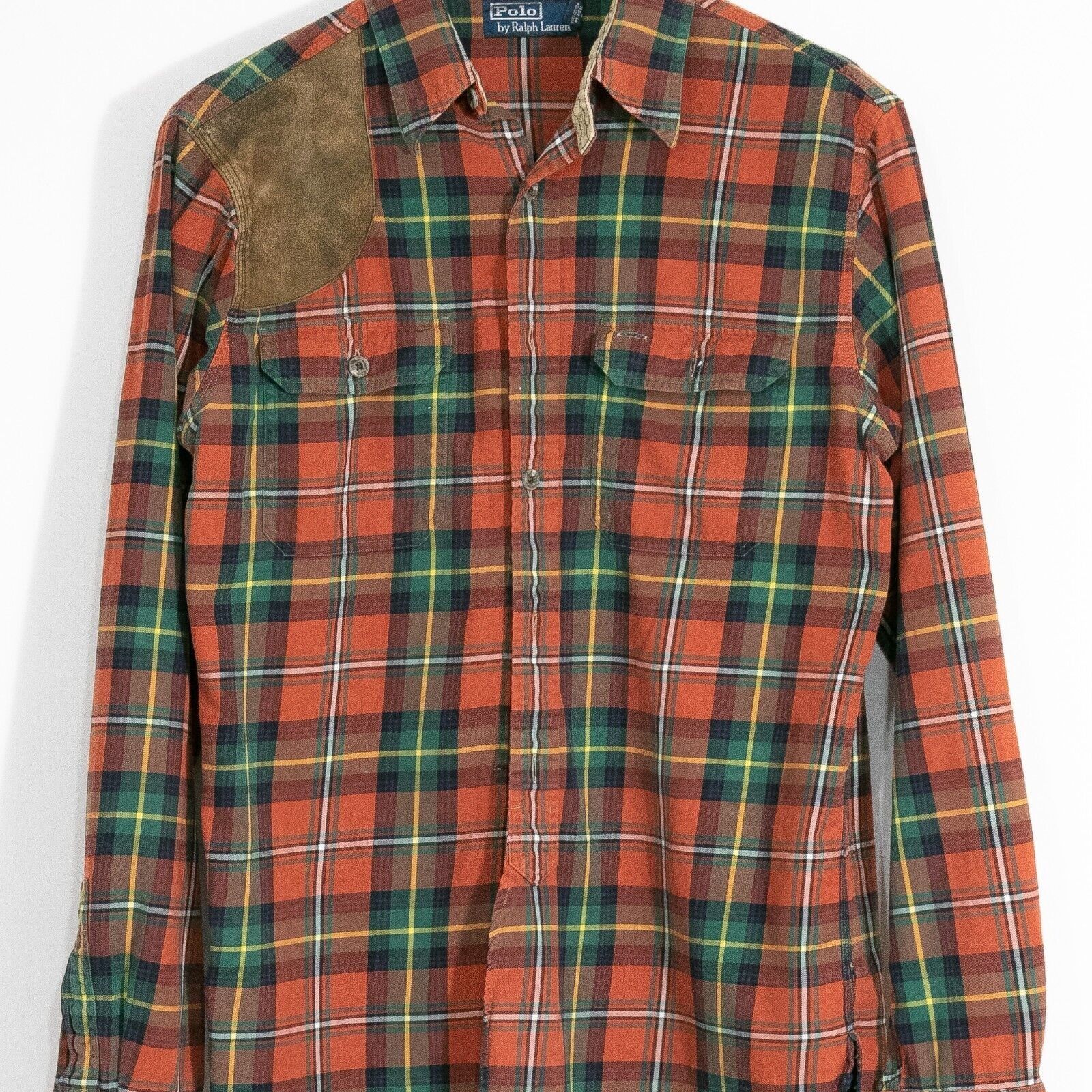 Polo Ralph Lauren × Vintage Vintage Polo Ralph Lauren Hunting Plaid Button Up Medium Size US M / EU 48-50 / 2 - 2 Thumbnail