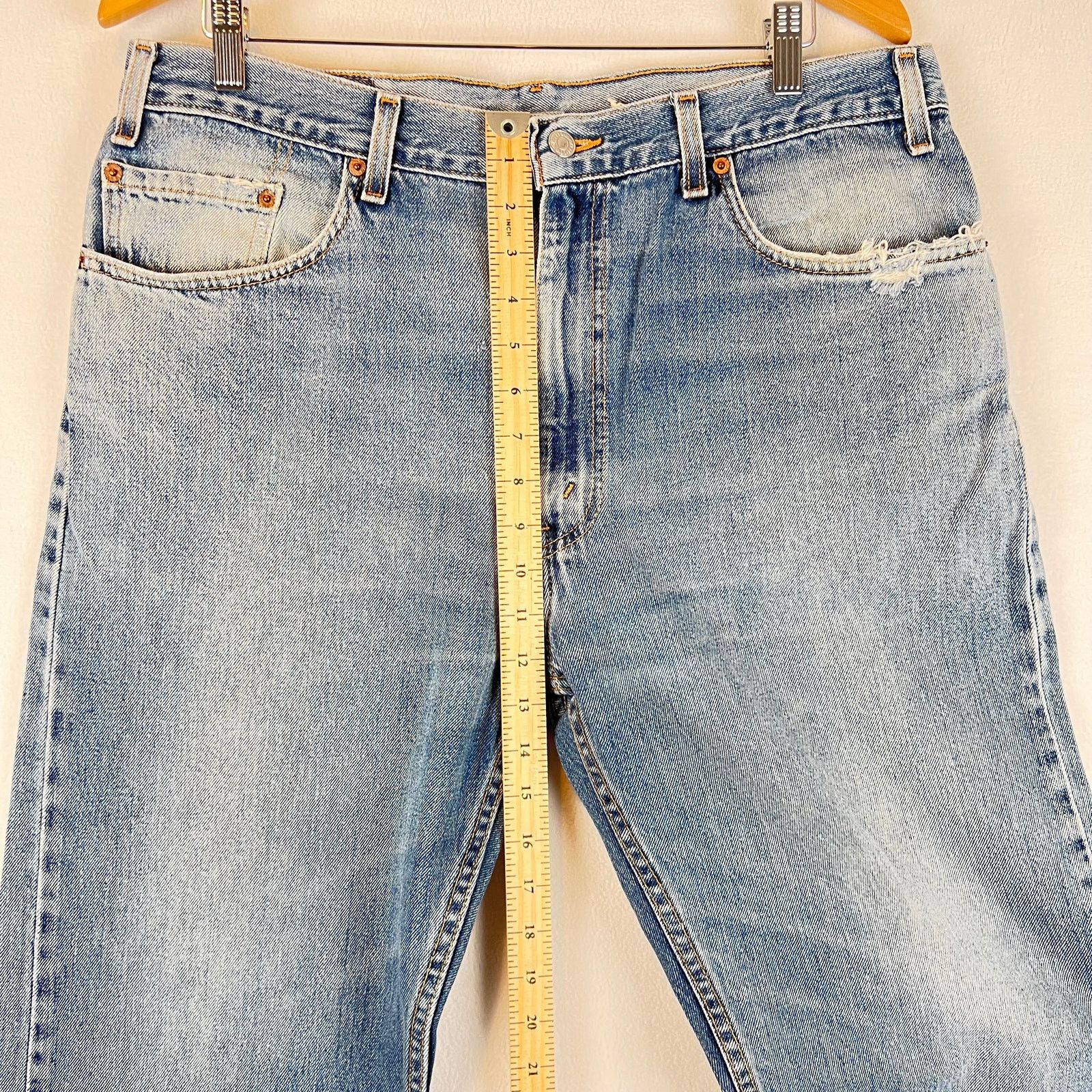 Levi's VTG Levis 505 Jeans Mens 38x30 Blue Straight USA Y2k Denim Size US 38 / EU 54 - 6 Thumbnail