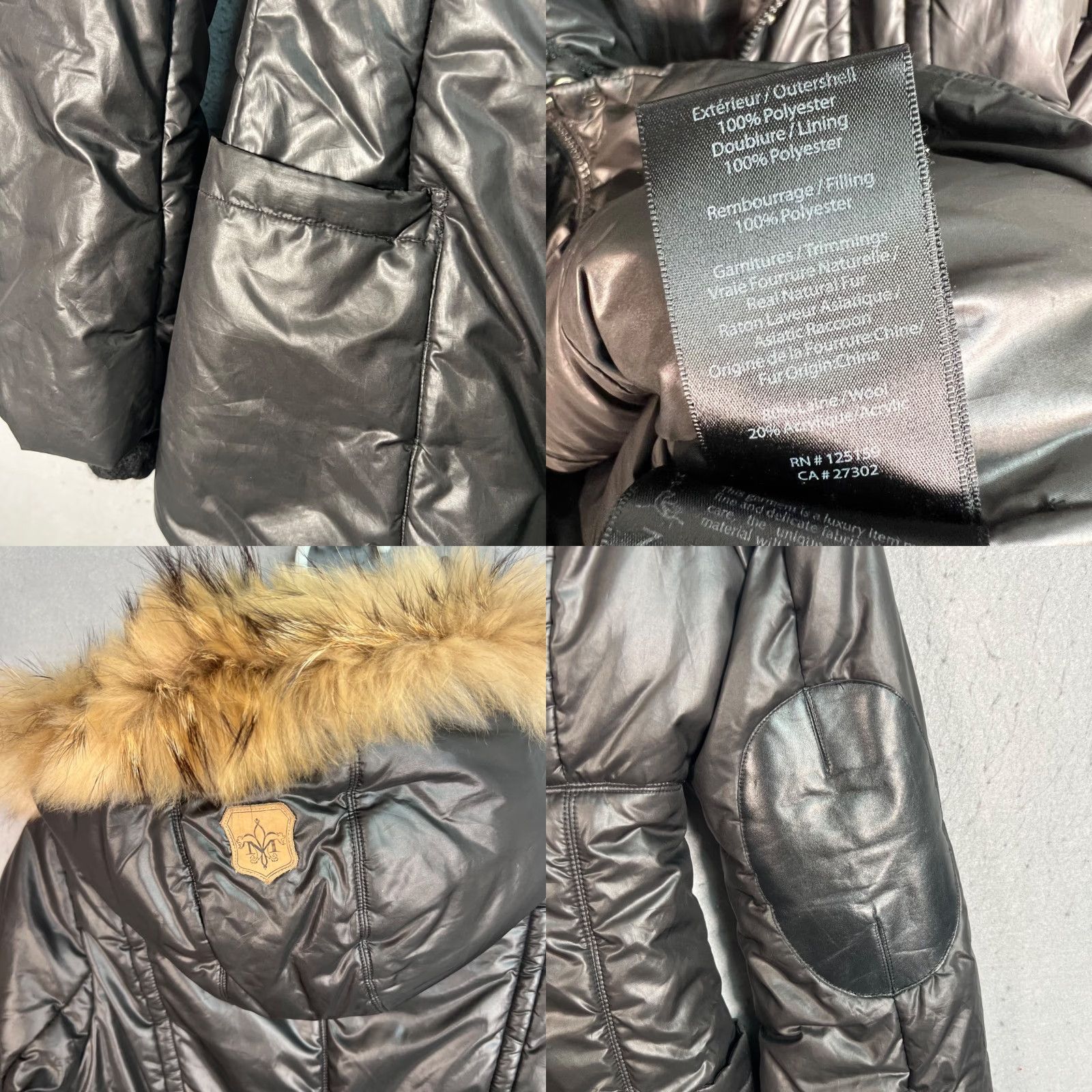 Mackage Mackage Jacket XS Black Down Hooded Faux Fur Trim Womens Size XS / US 0-2 / IT 36-38 - 9 Thumbnail