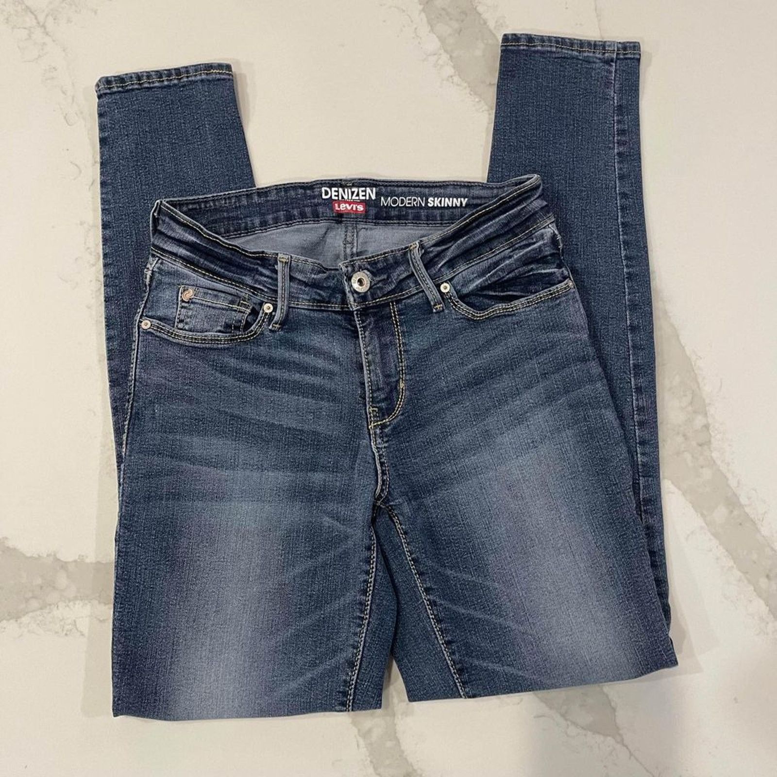 Denizen Denizen By Levi Modern Skinny Denim Jeans Women's 2M W26 L32 Size 26" / US 2 / IT 38 - 2 Thumbnail