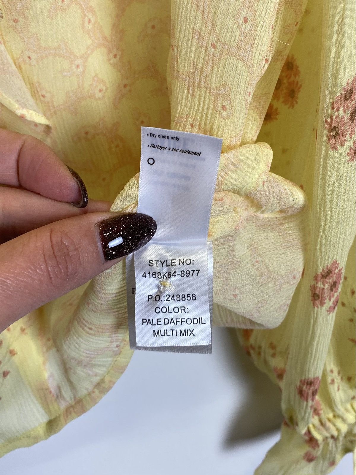 Paige Designer Paige Silk Blouse Shirt Ladies Size S Yellow Luxury Size S / US 4 / IT 40 - 7 Thumbnail