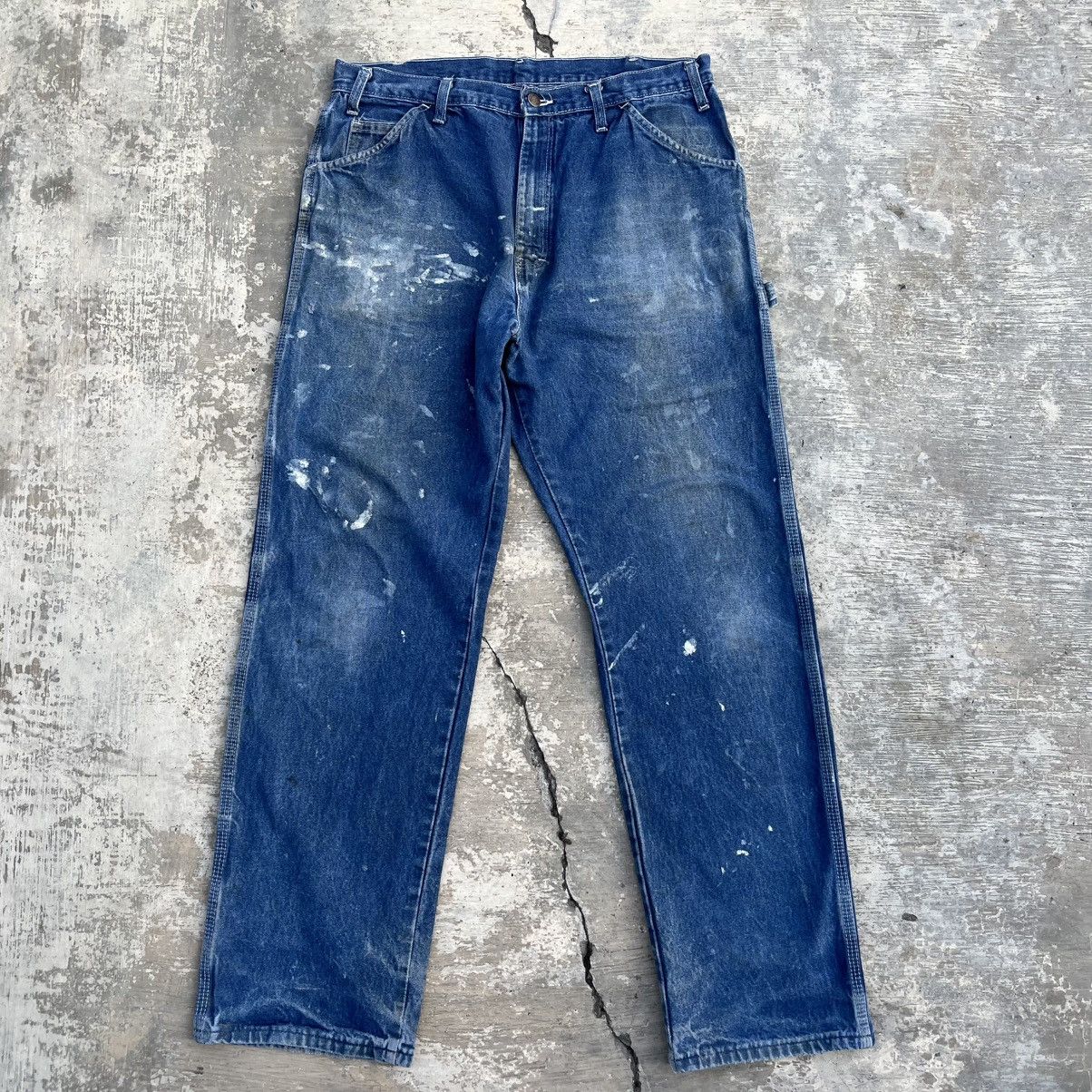 Dickies Dickies Painted Carpenter Denim Jeans Size 34x31 Size US 34 / EU 50 - 1 Thumbnail