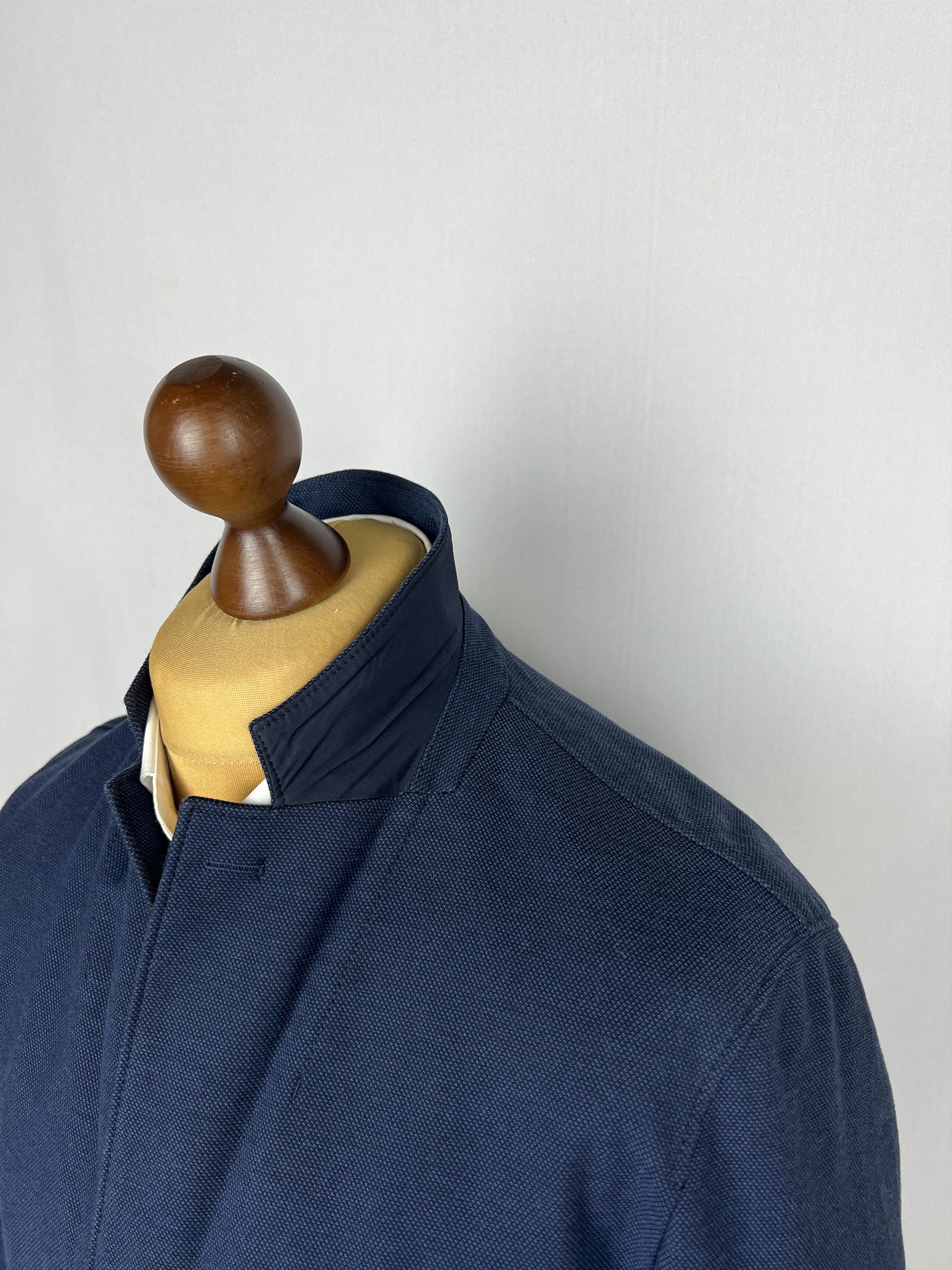 Hugo Boss Solid Textured Cotton Unlined Modern Sport Coat Size 40R - 6 Thumbnail