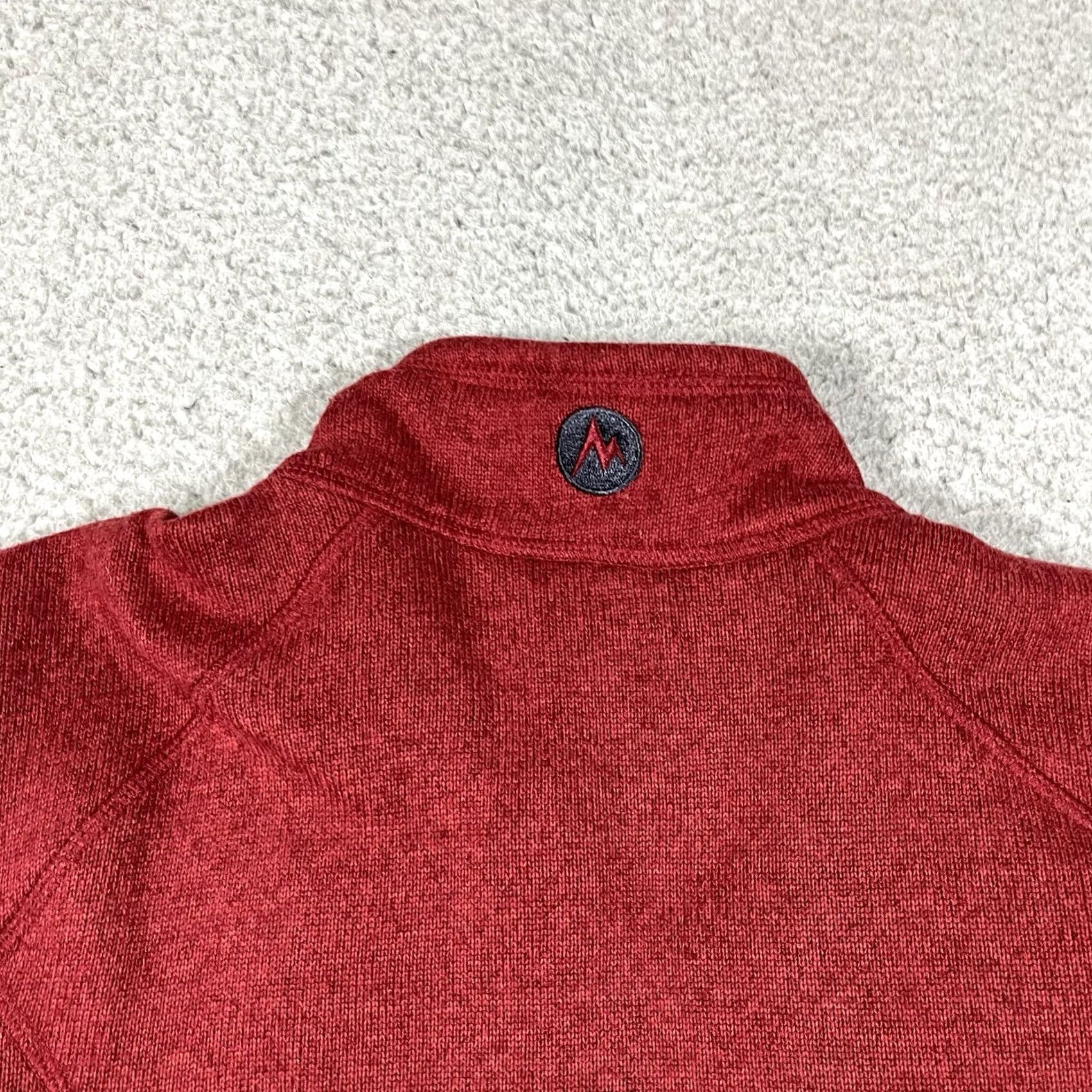 Marmot Marmot Jacket Mens M Red 1/4 Zip Pullover Fleece Outdoor Hiking Wool? Polyester? Size US M / EU 48-50 / 2 - 4 Thumbnail