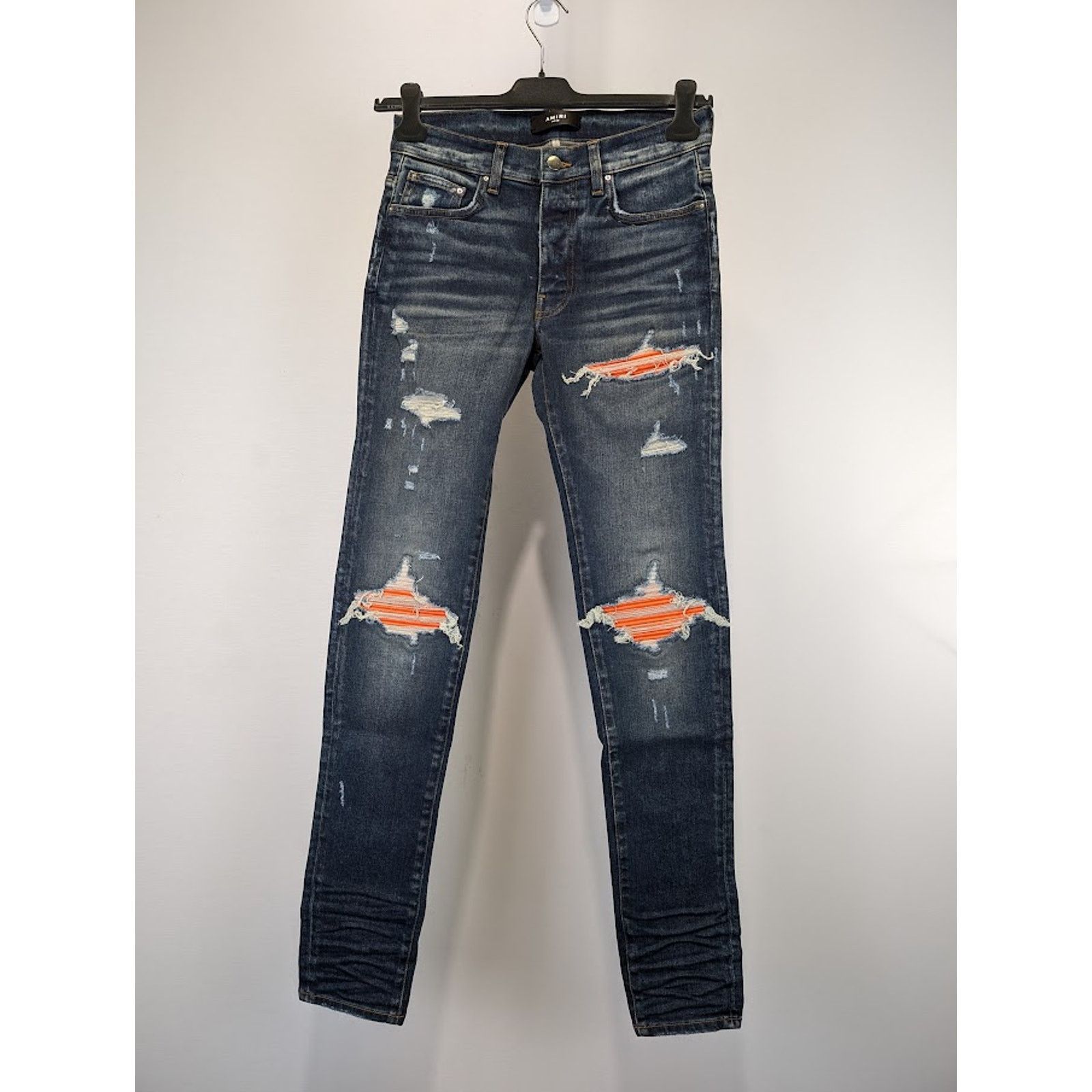 Amiri o1rshd1 Q:2 / MX1 Ultrasuede Jean in Deep Classic Blue Size US 29 - 3 Thumbnail