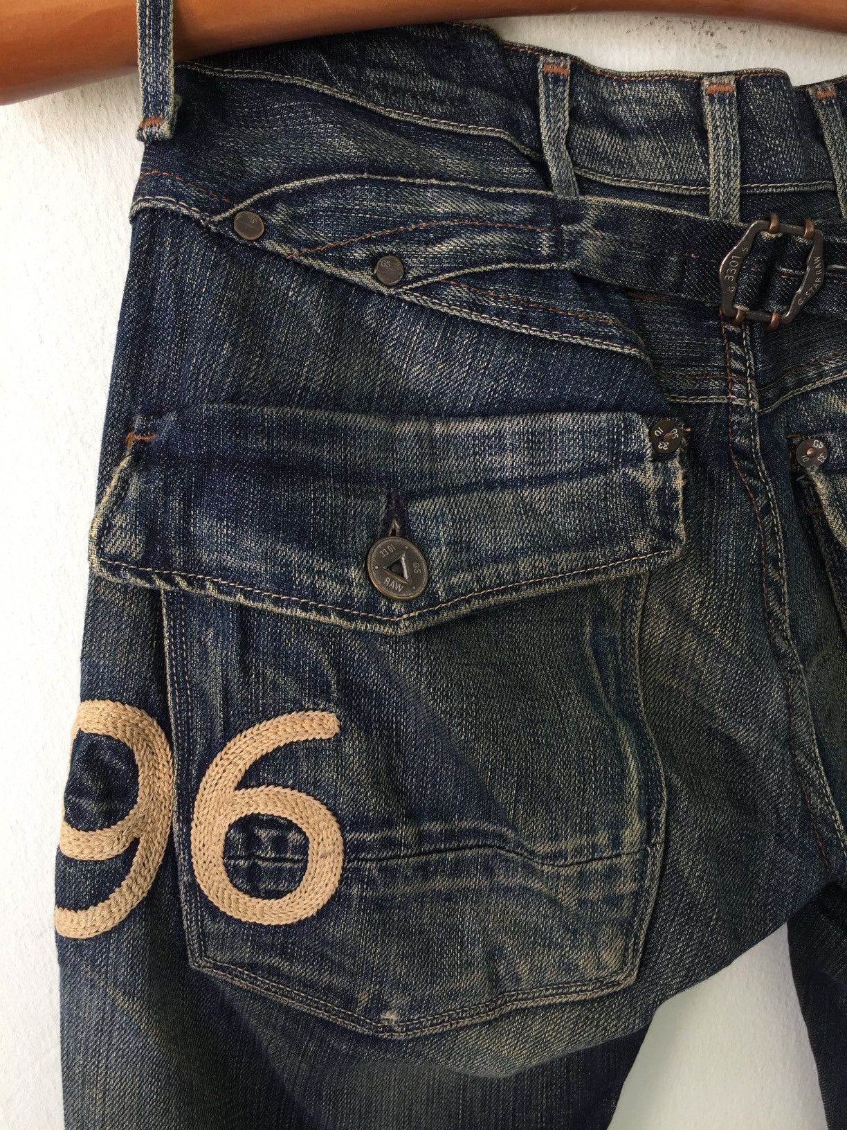 G-Star G Star Raw ELWOOD HERITAGE EMBRO NARROW Denim Slim Leg Size US 28 / EU 44 - 14 Thumbnail