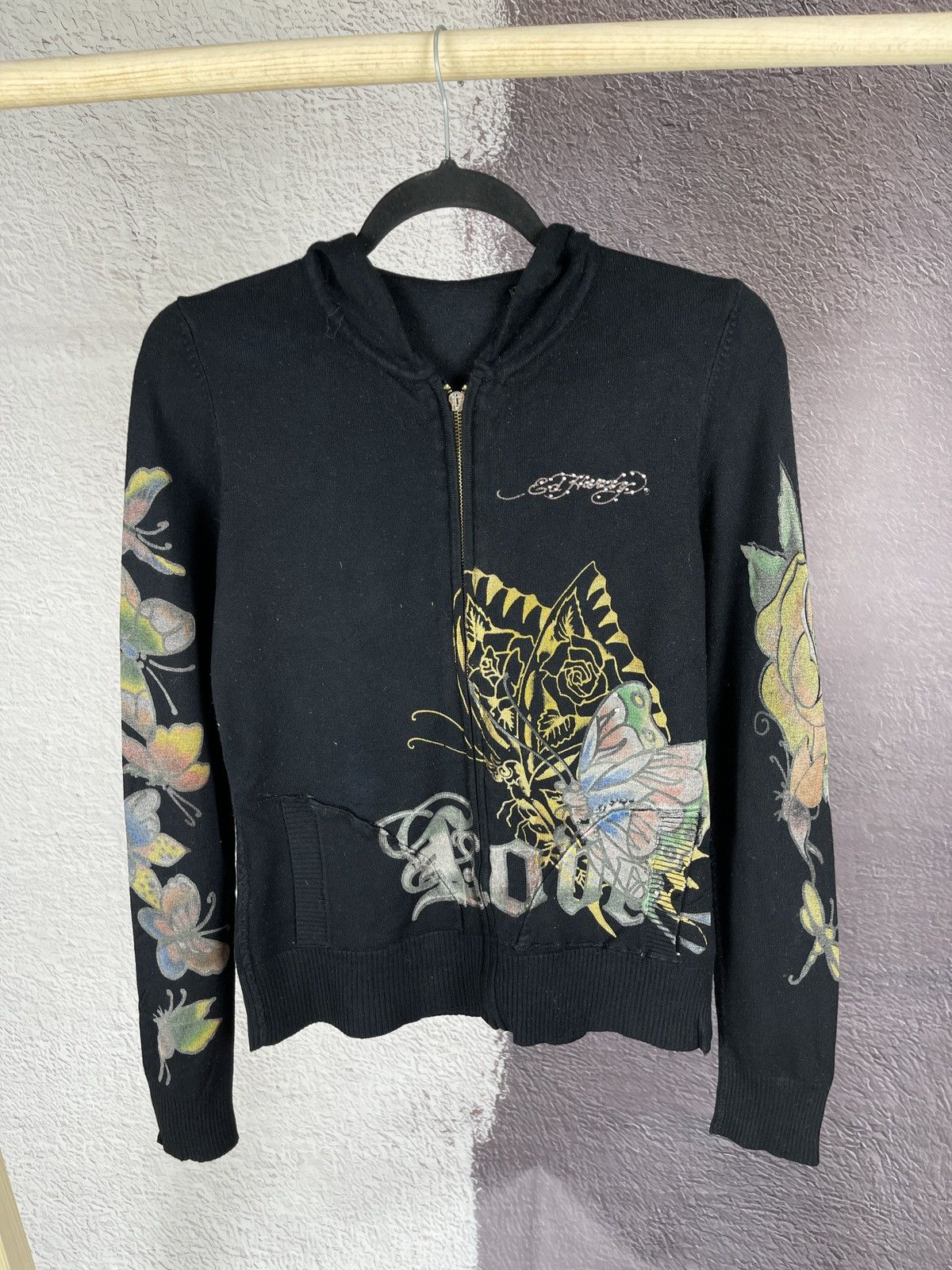 Christian Audigier Ed Hardy by Christian Audigier Butterfly print hoodie Size S / US 4 / IT 40 - 2 Thumbnail