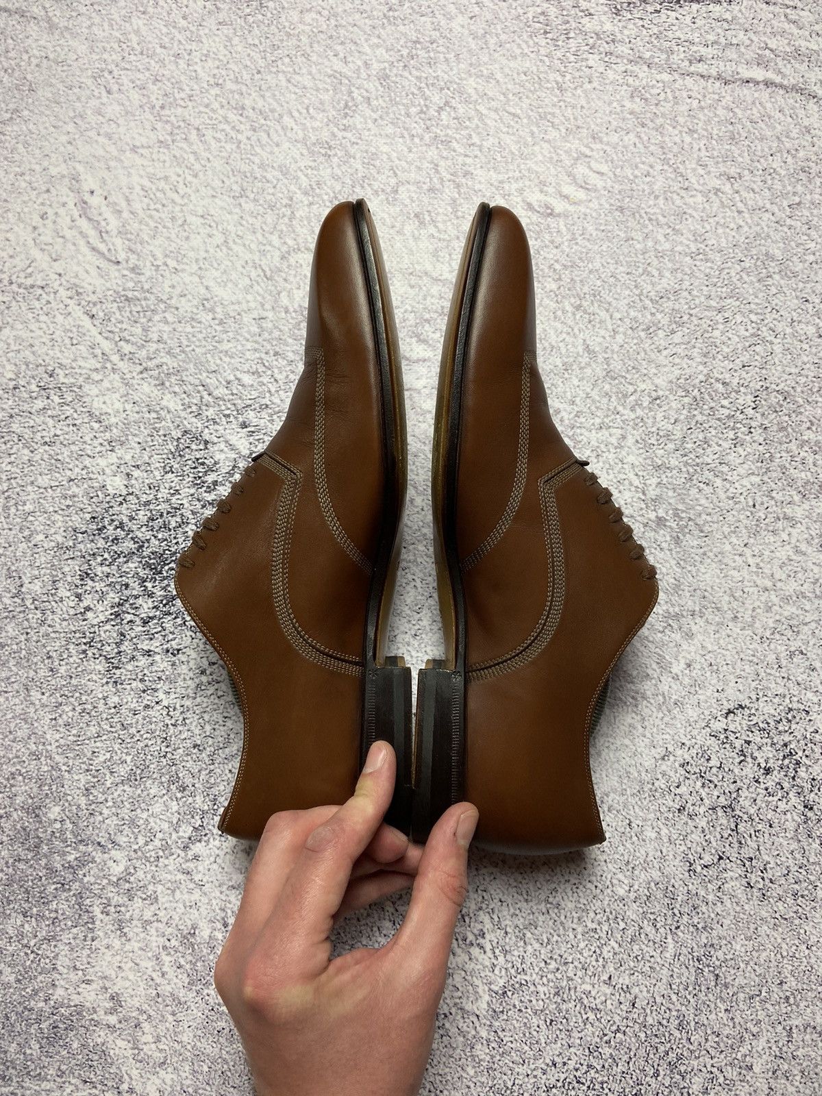 Designer × Gucci Rare Gucci Leather Shoes Italian Formal Sneakers Luxury Size US 7 / EU 40 - 12 Thumbnail