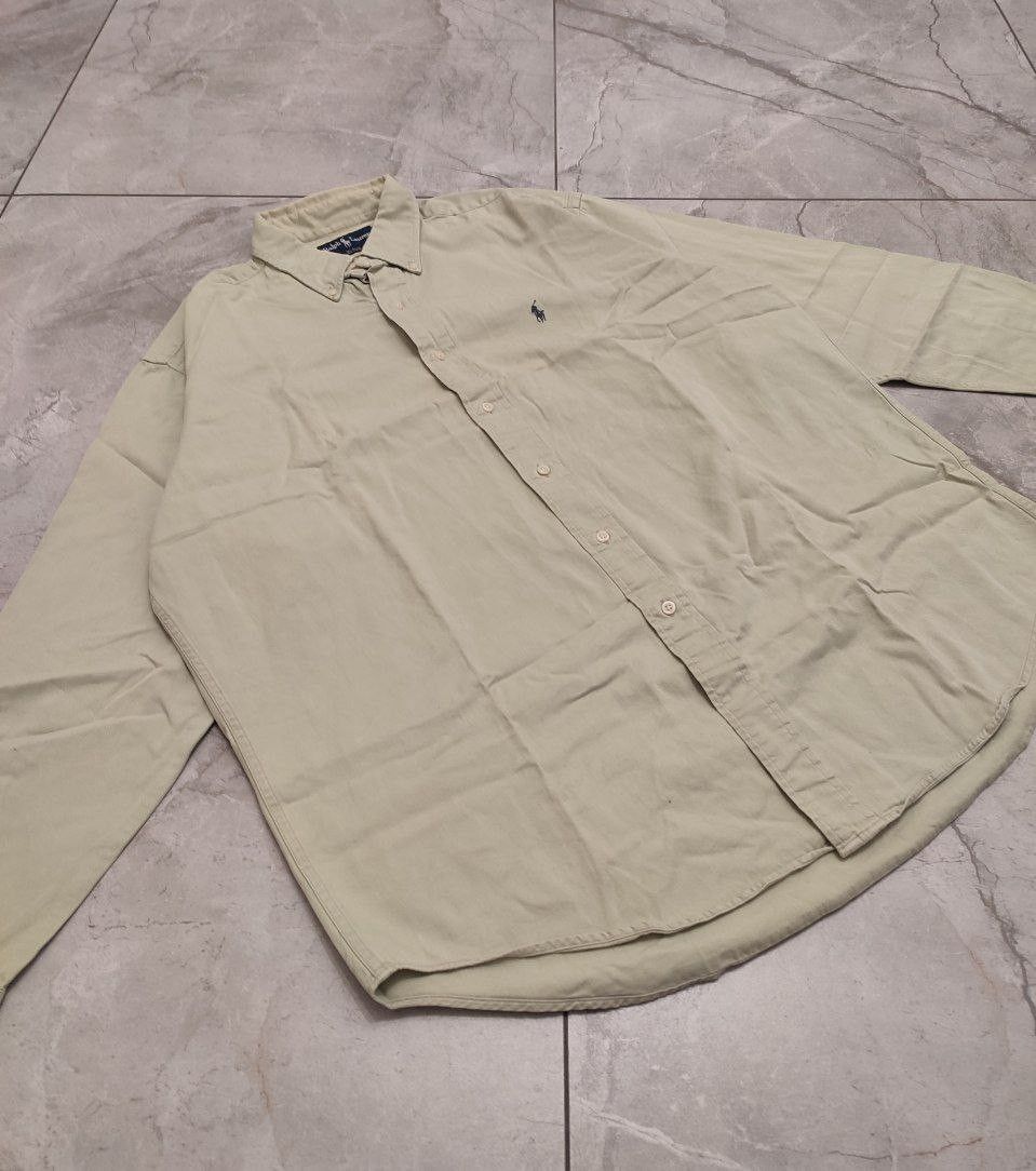 Ralph Lauren Ralph Lauren Shirt Pony Logo Cotton Oxford Olive L size Size US L / EU 52-54 / 3 - 2 Thumbnail