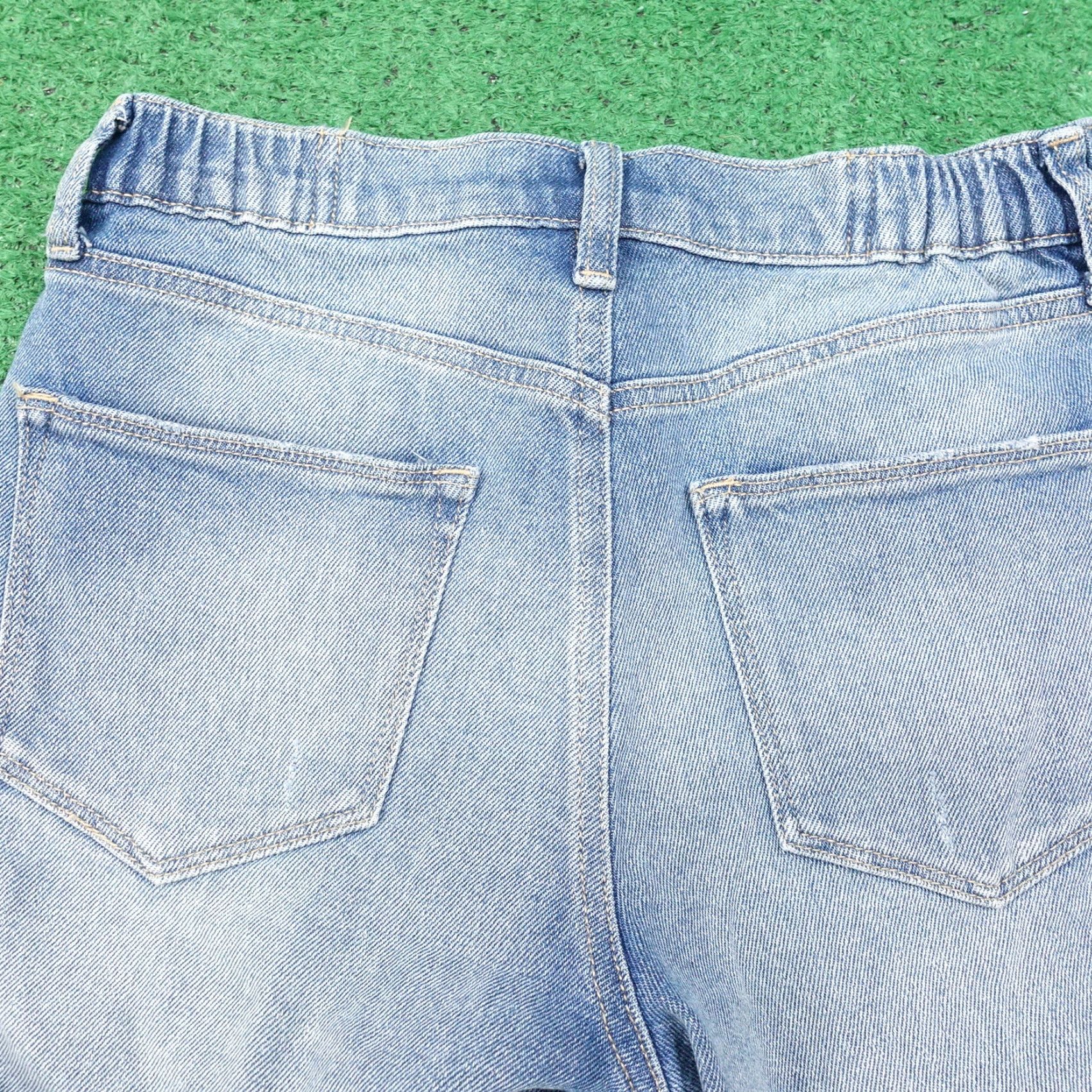 Vintage Arizona Jeans Women's High-Rise Denim Shorts Size 0 Blue Casual Summer 2020s Size 25" / US 0 / IT 36 - 5 Thumbnail