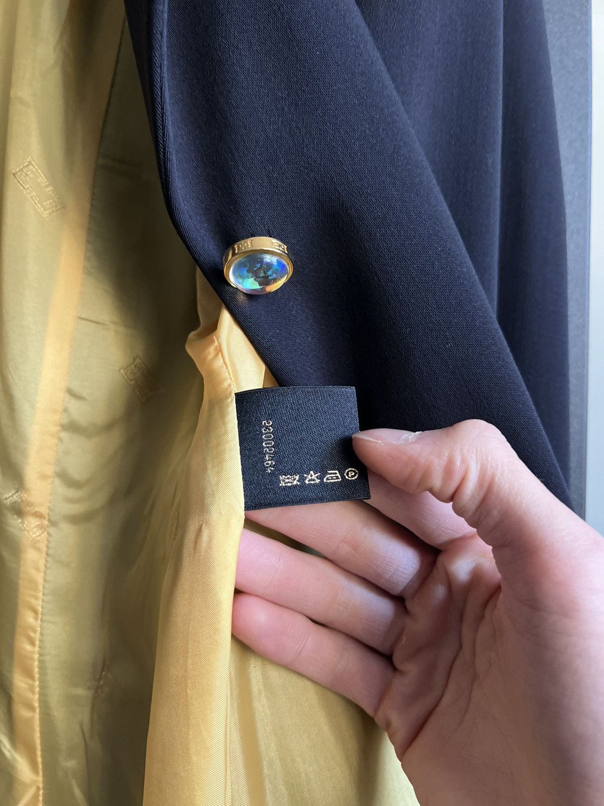 Escada Vintage Escada Margaretga Ley Navy/Gold Virgin Wool Blazer Size M / US 6-8 / IT 42-44 - 9 Thumbnail