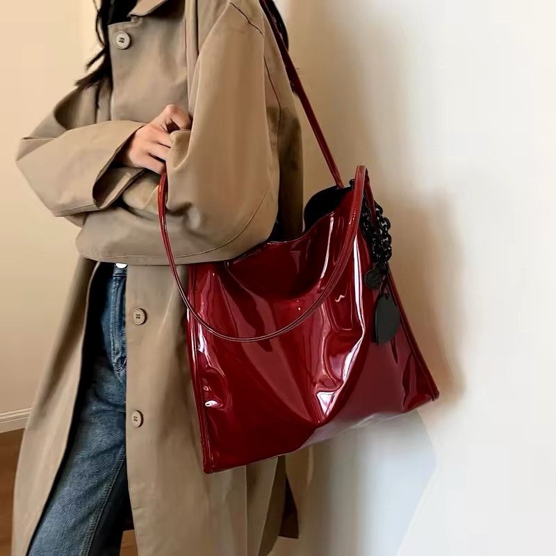 Other Casual Shopping Designer Tote Red Shoulder Bag Size ONE SIZE - 2 Thumbnail