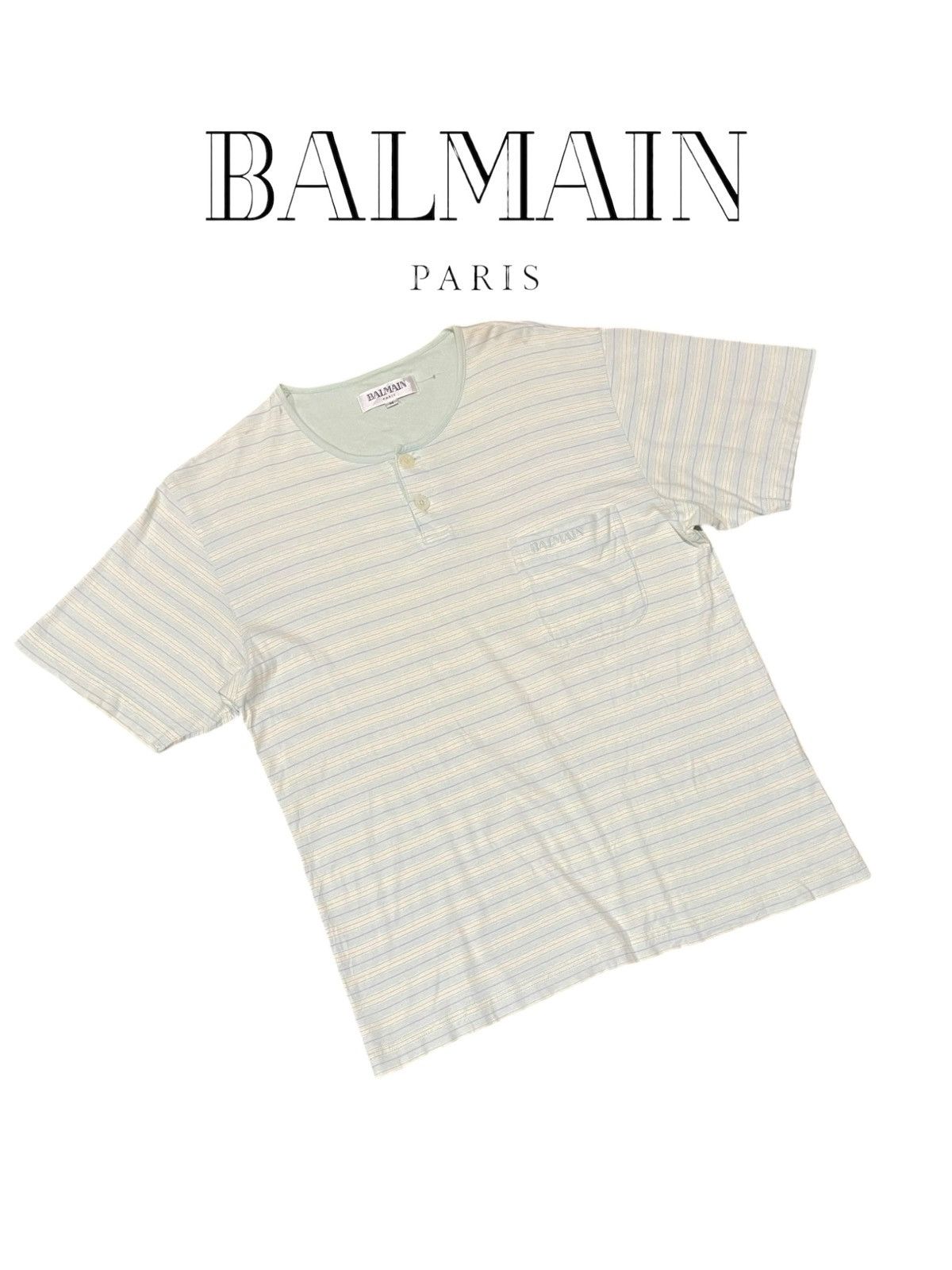 Balmain Balmain Classic Striped Shirts Size US M / EU 48-50 / 2 - 10 Thumbnail