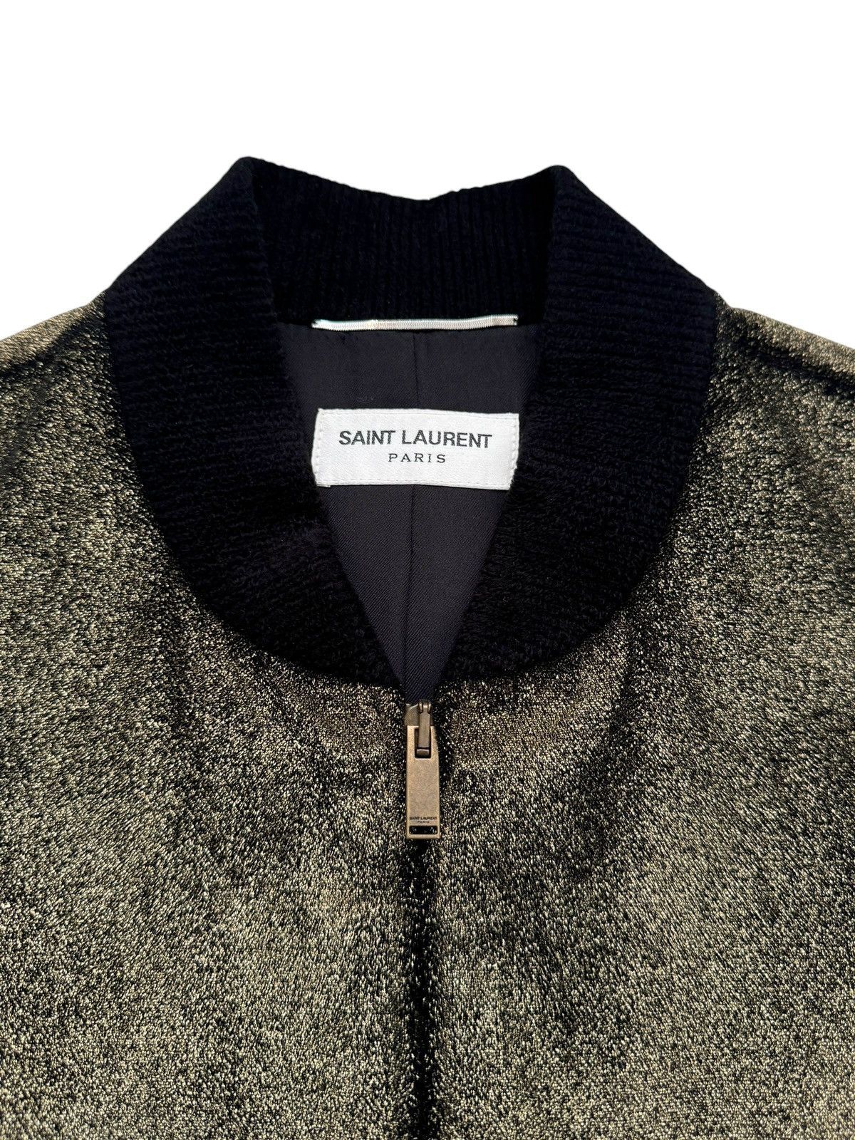 Saint Laurent Paris 2018 Gold Velvet Velour Western Teddy Jacket Size US M / EU 48-50 / 2 - 5 Thumbnail
