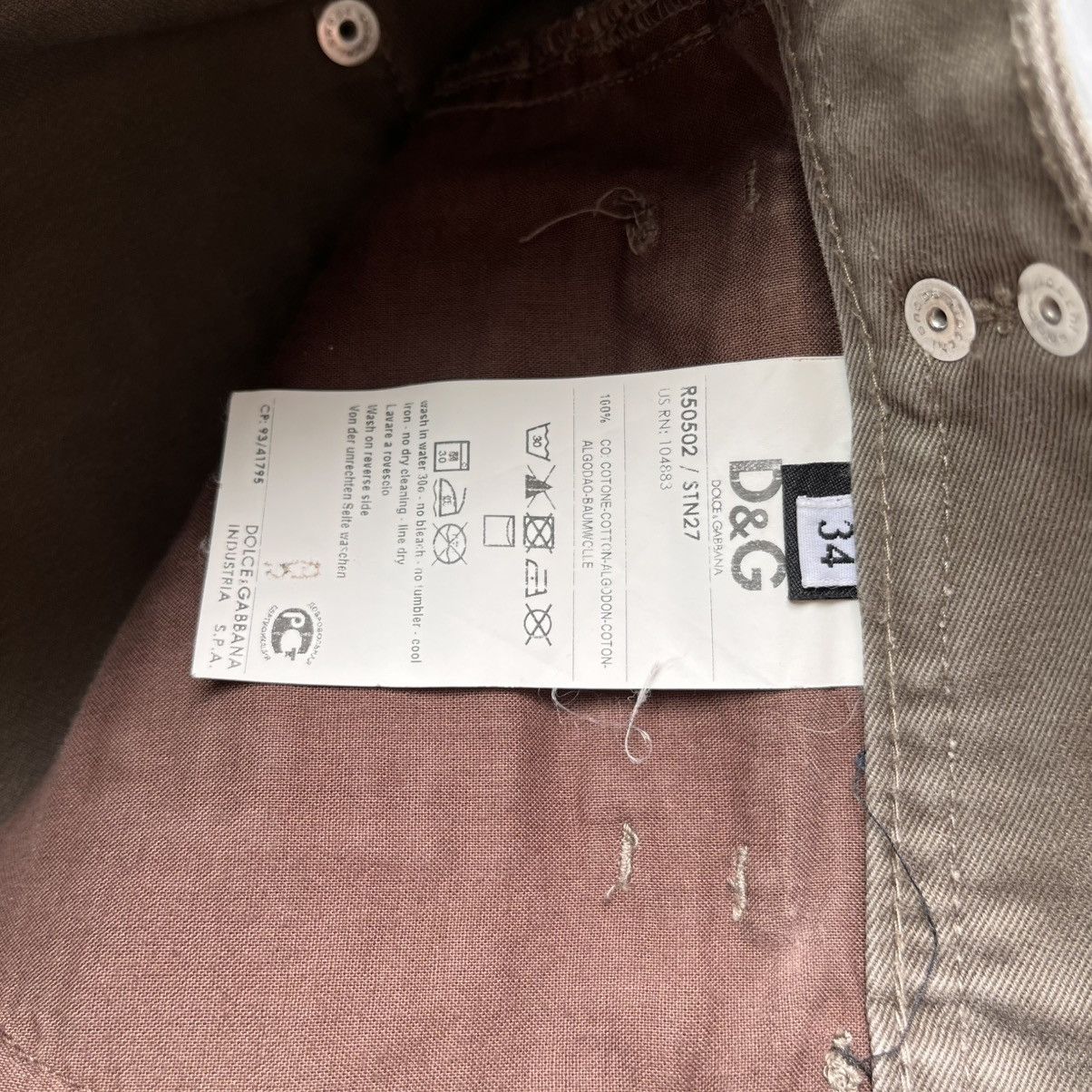 Dolce & Gabbana Dolce and Gabbana Vintage D&G Military Cargo Trousers Size US 34 / EU 50 - 4 Thumbnail