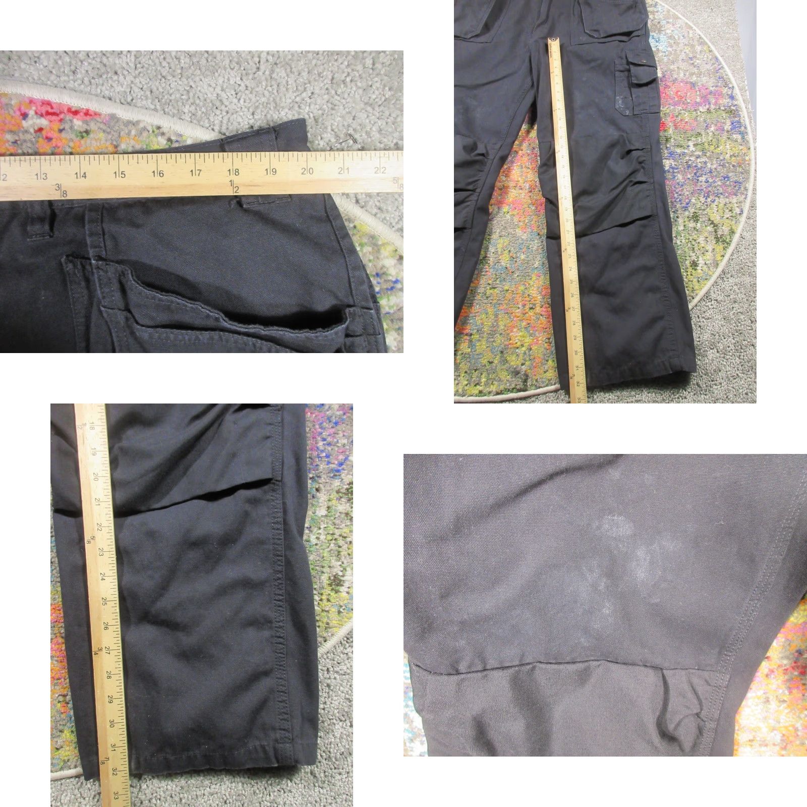 Vintage Blaklader Workwear Double Knee Carpeter Multi Pocket Pants Men 40x32 (TAG 42X32) Size US 40 / EU 56 - 8 Thumbnail