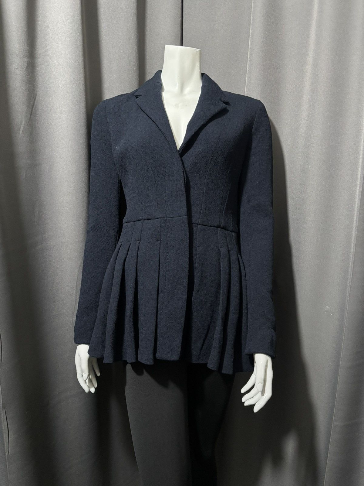 Dior Resort 2016 Dior by Raf Simons Pleated Peplum Jacket Size M / US 6-8 / IT 42-44 - 1 Thumbnail