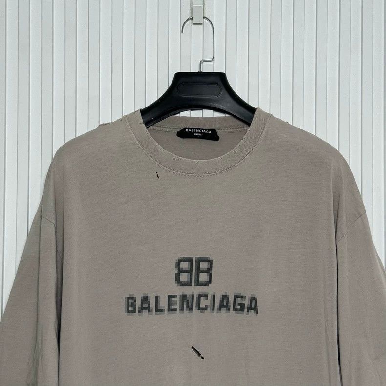 Balenciaga Balenciaga Mosaic Double B Short Sleeve Shirt-2505 Size US S / EU 44-46 / 1 - 3 Thumbnail