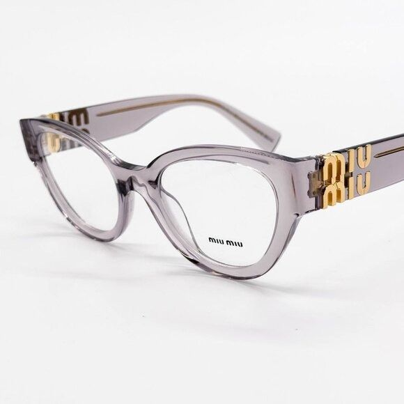 Miu Miu NEW MIU MIU MU01VV 12W1O1 PINK CLEAR WOMEN EYEGLASSES MIU MI Size ONE SIZE - 5 Thumbnail