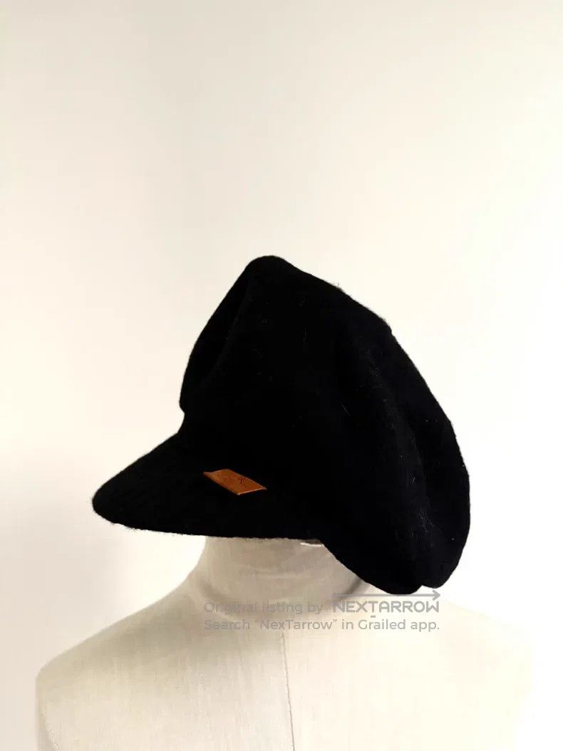 Vivienne Westwood Vivienne Westwood Black Wool Leather Label Saturn Beret Ne Size ONE SIZE - 1 Thumbnail