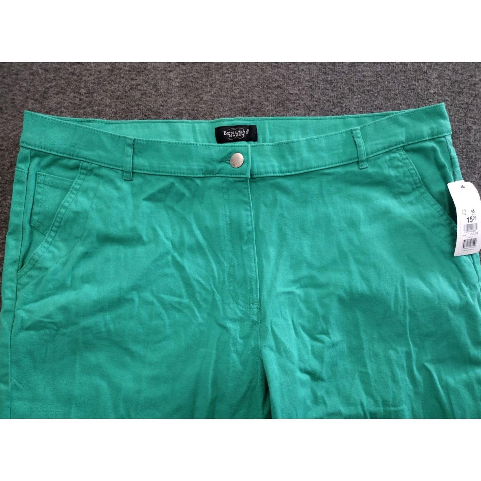 Vintage Bexley's Woman Chino Shorts Shirt? Size 34" / US 12 / IT 48 - 3 Thumbnail