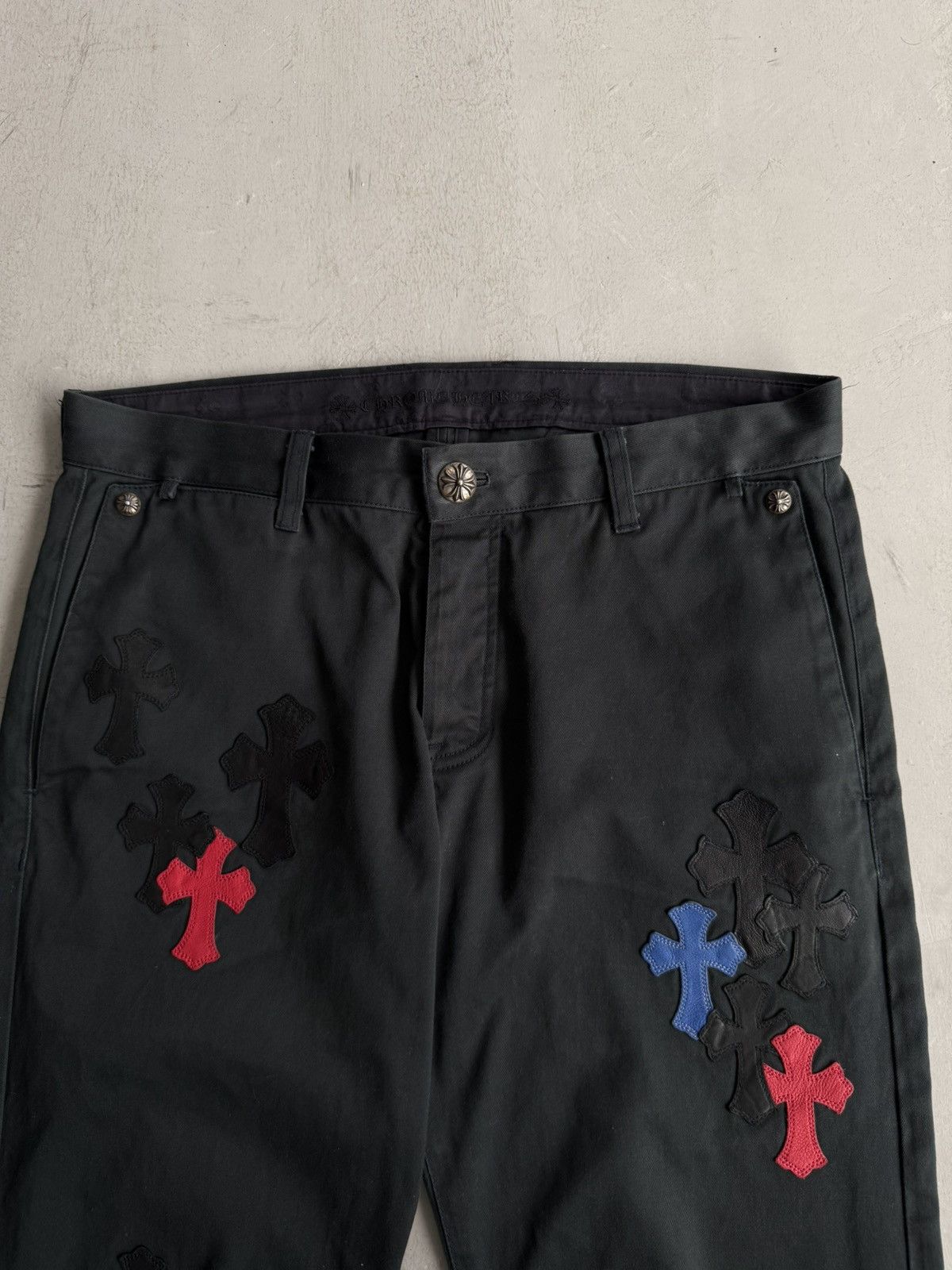 Chrome Hearts Chrome Hearts - Spiderman Cross Patches Chino Pants Size US 36 / EU 52 - 3 Thumbnail