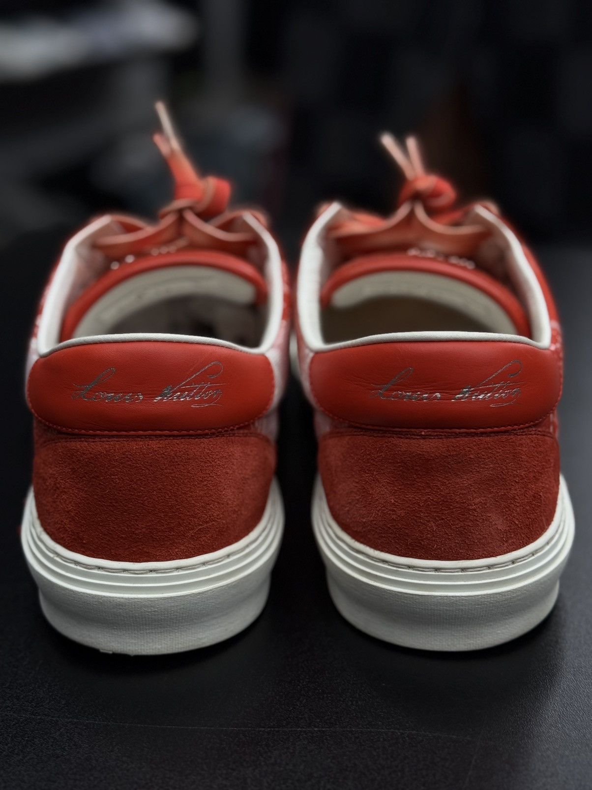 Louis Vuitton Louis Vuitton Red Bandanna Low Top Sneakers 8LV/9US Size US 9 / EU 42 - 10 Thumbnail