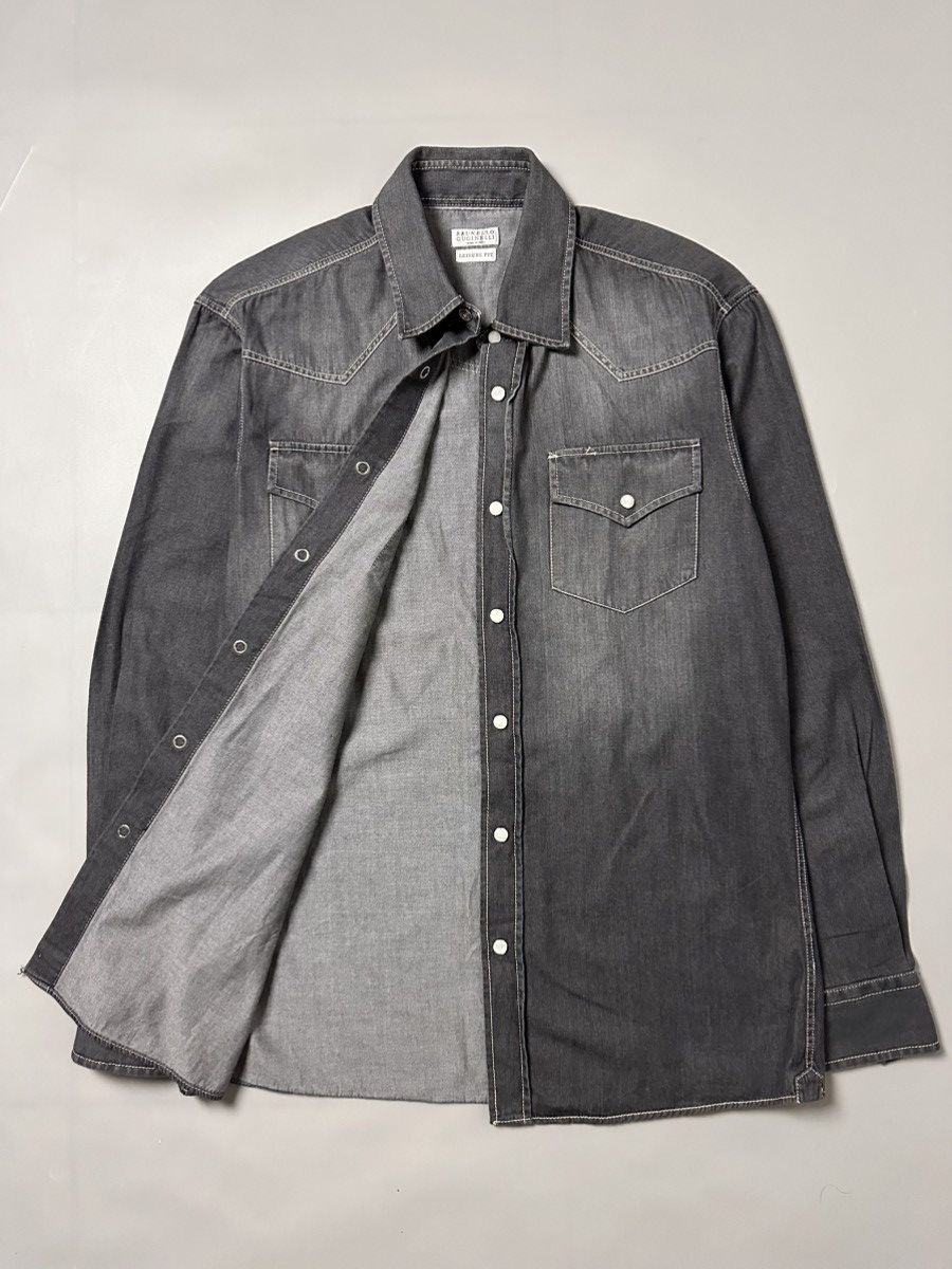 Brunello Cucinelli Brunello Cucinelli Leisure Fit Shirt Size US S / EU 44-46 / 1 - 8 Thumbnail